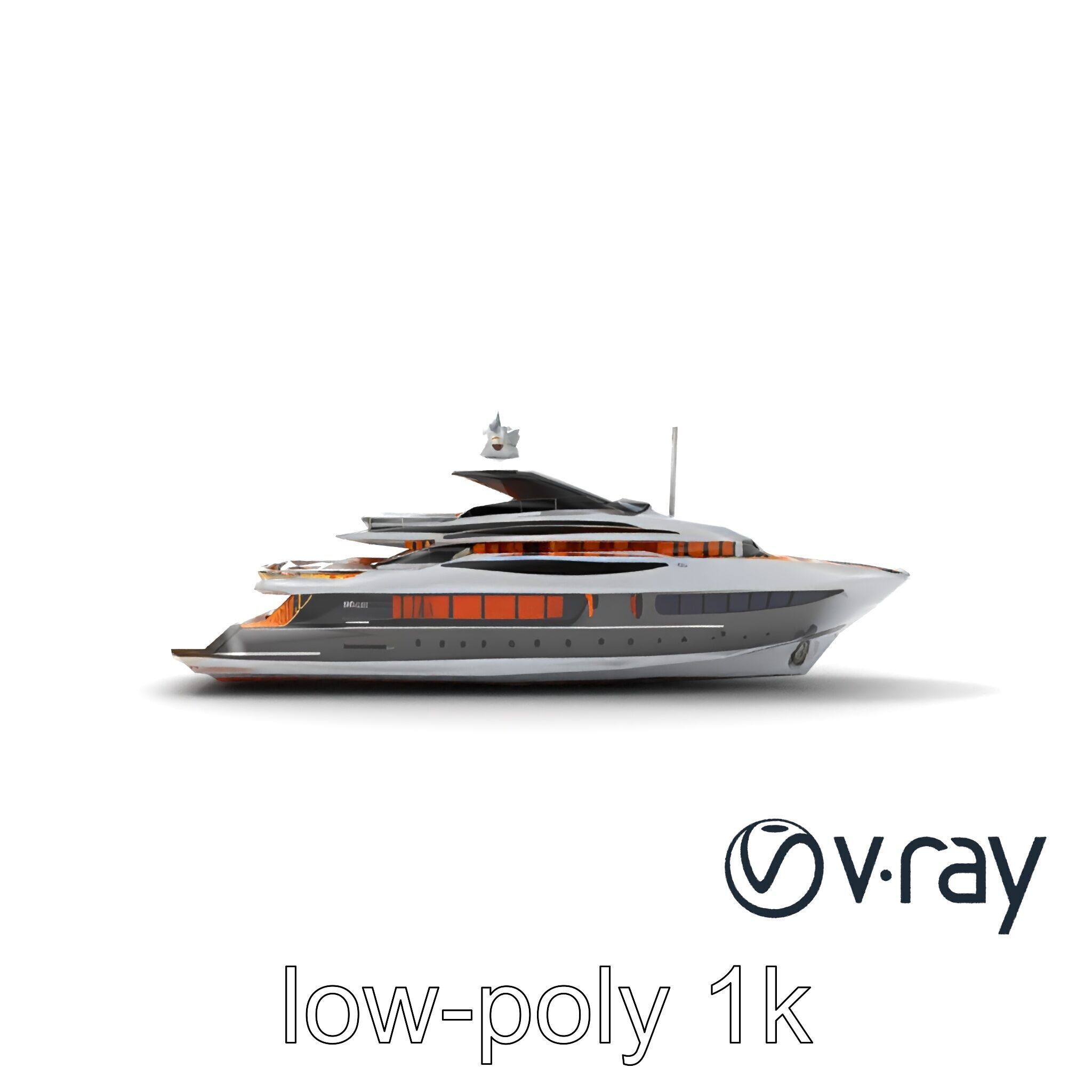 Regal Royal Superyacht with Versailles-style Opulence model pack Low-poly 3D model_13