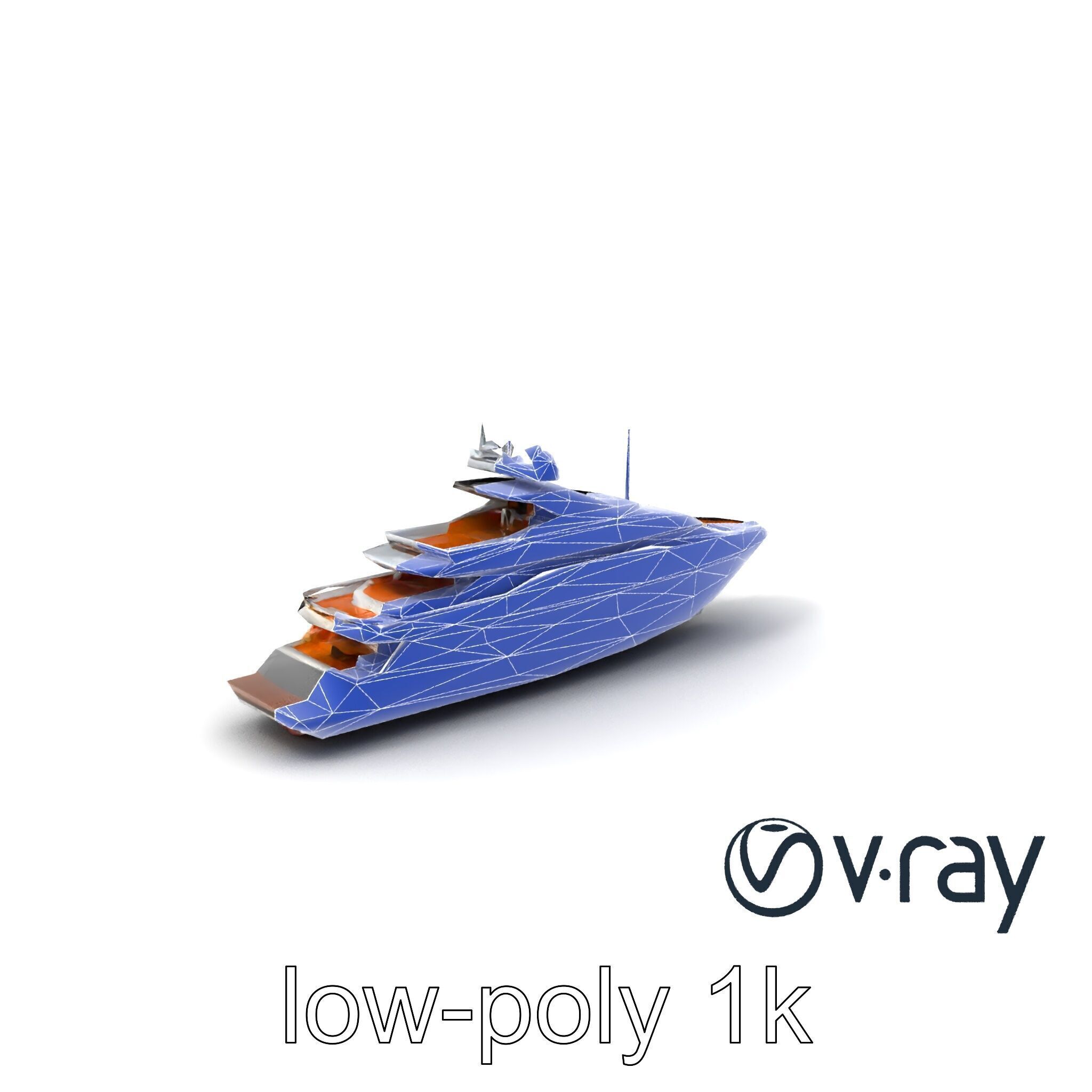 Regal Royal Superyacht with Versailles-style Opulence model pack Low-poly 3D model_24