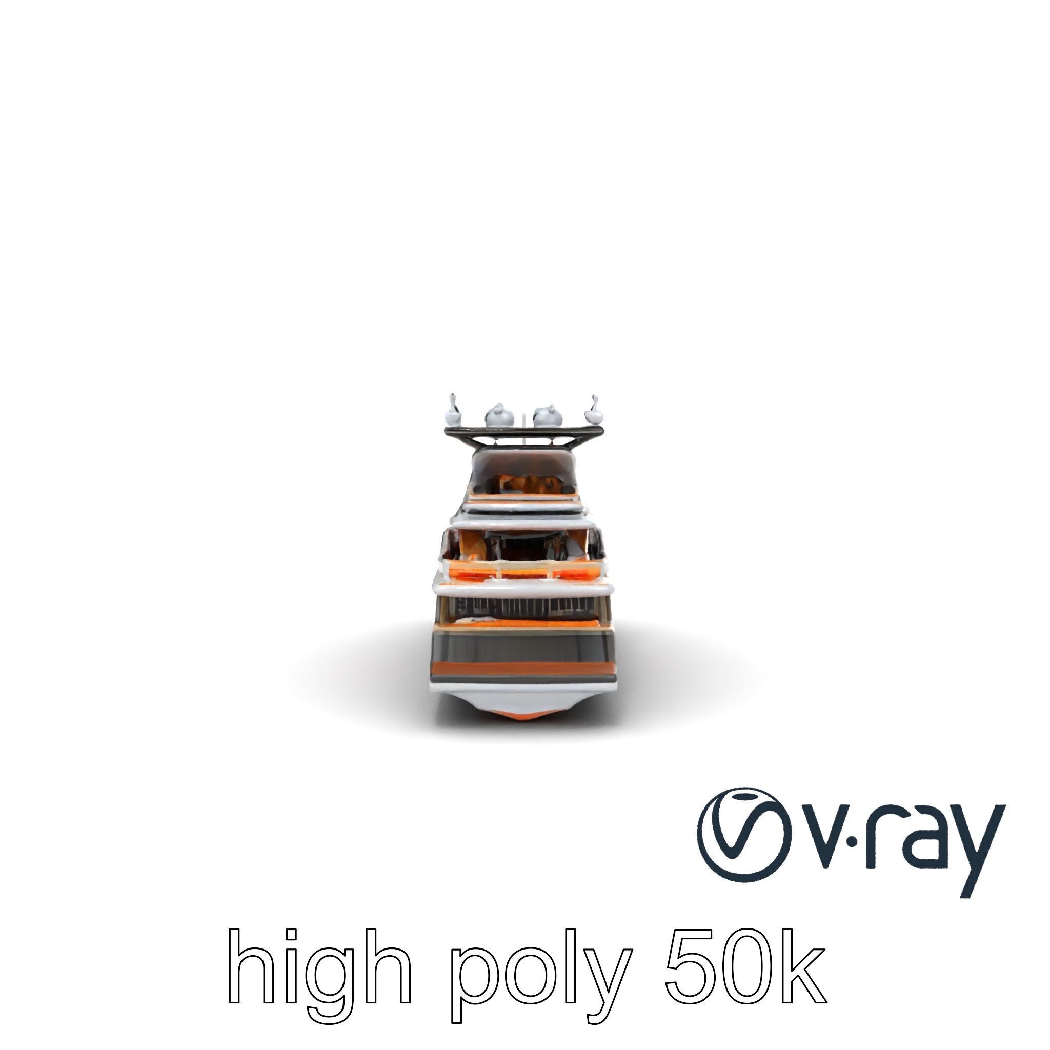 Regal Royal Superyacht with Versailles-style Opulence model pack Low-poly 3D model_15