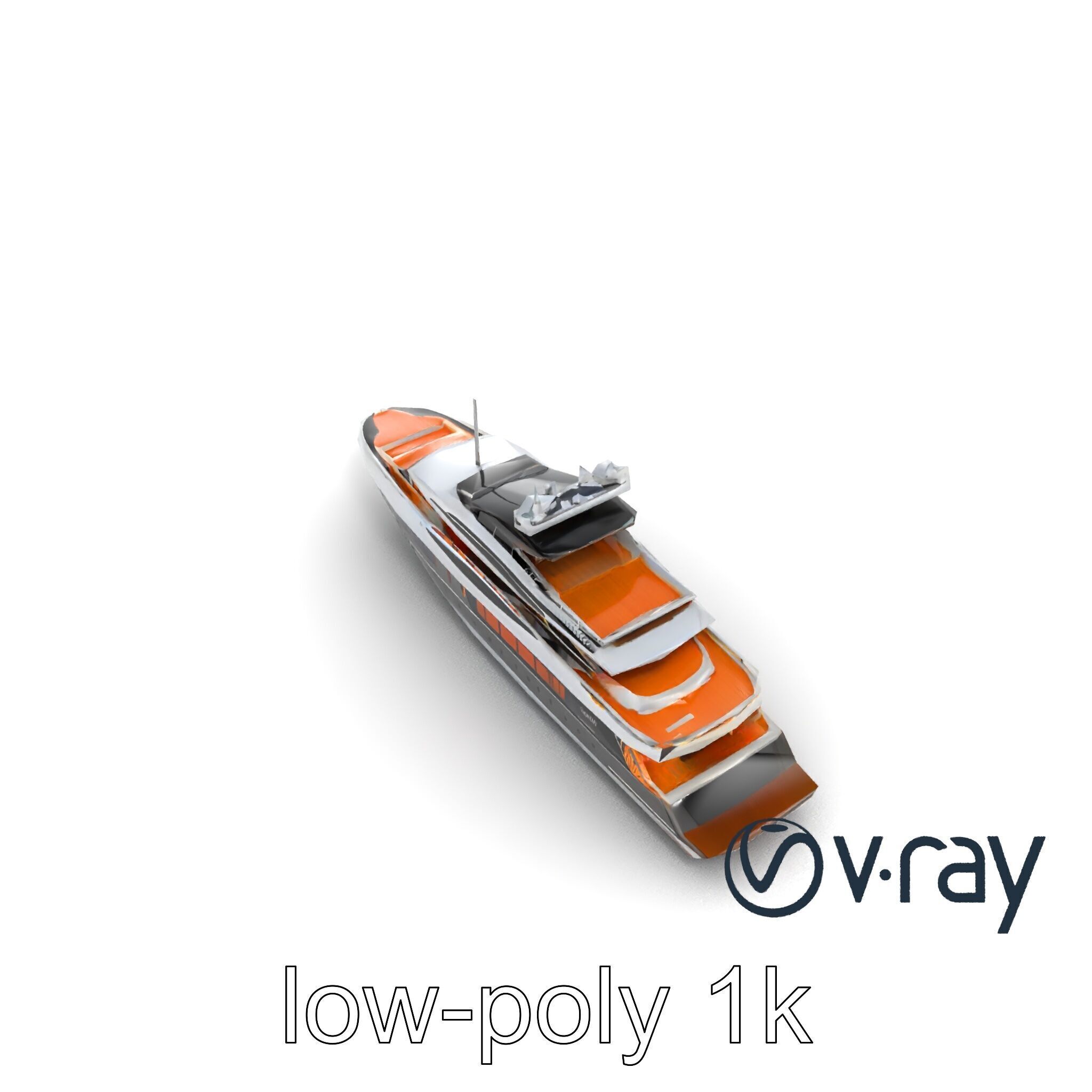 Regal Royal Superyacht with Versailles-style Opulence model pack Low-poly 3D model_10