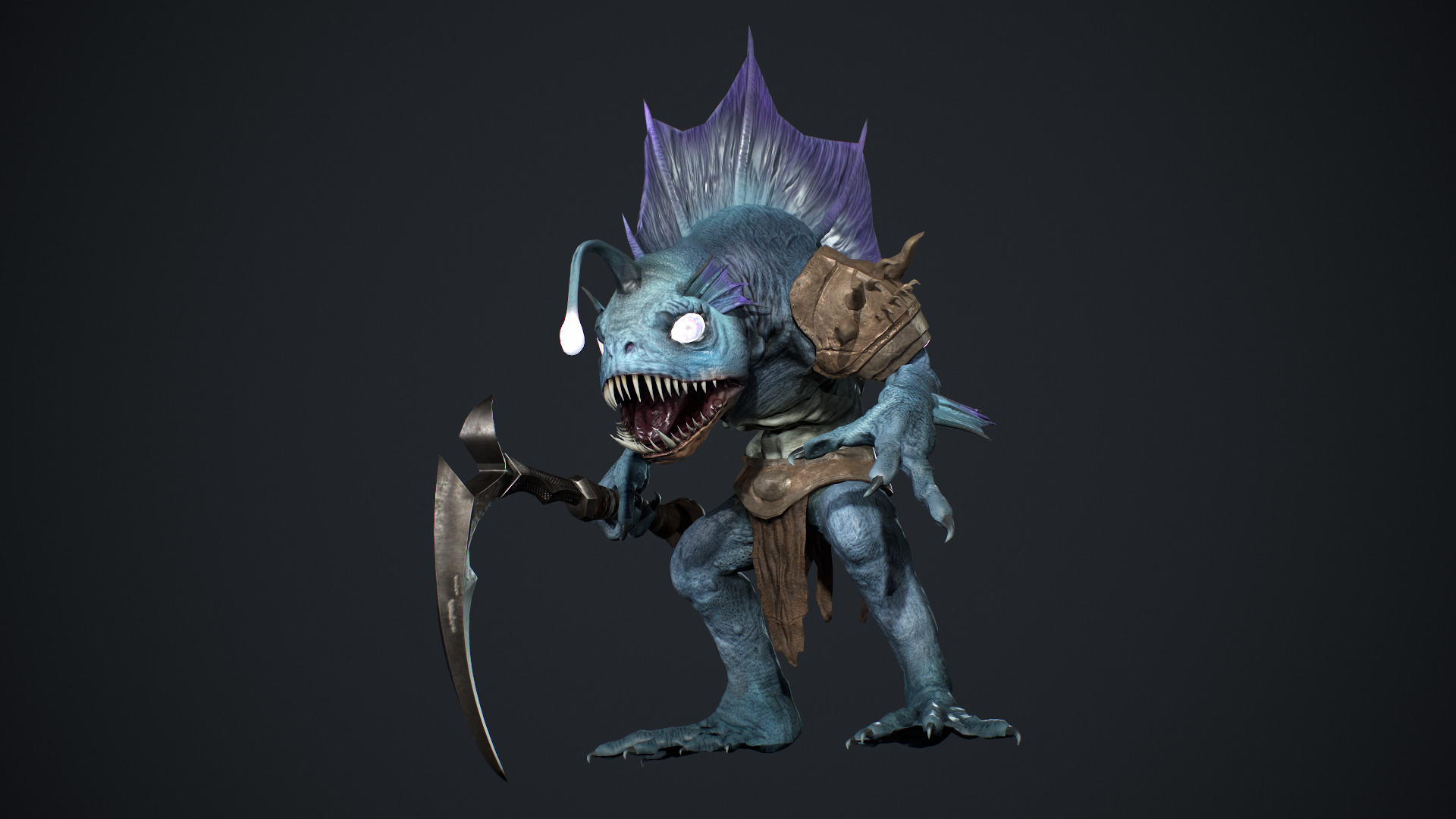 Murloc 2 Low-poly 3D model_8