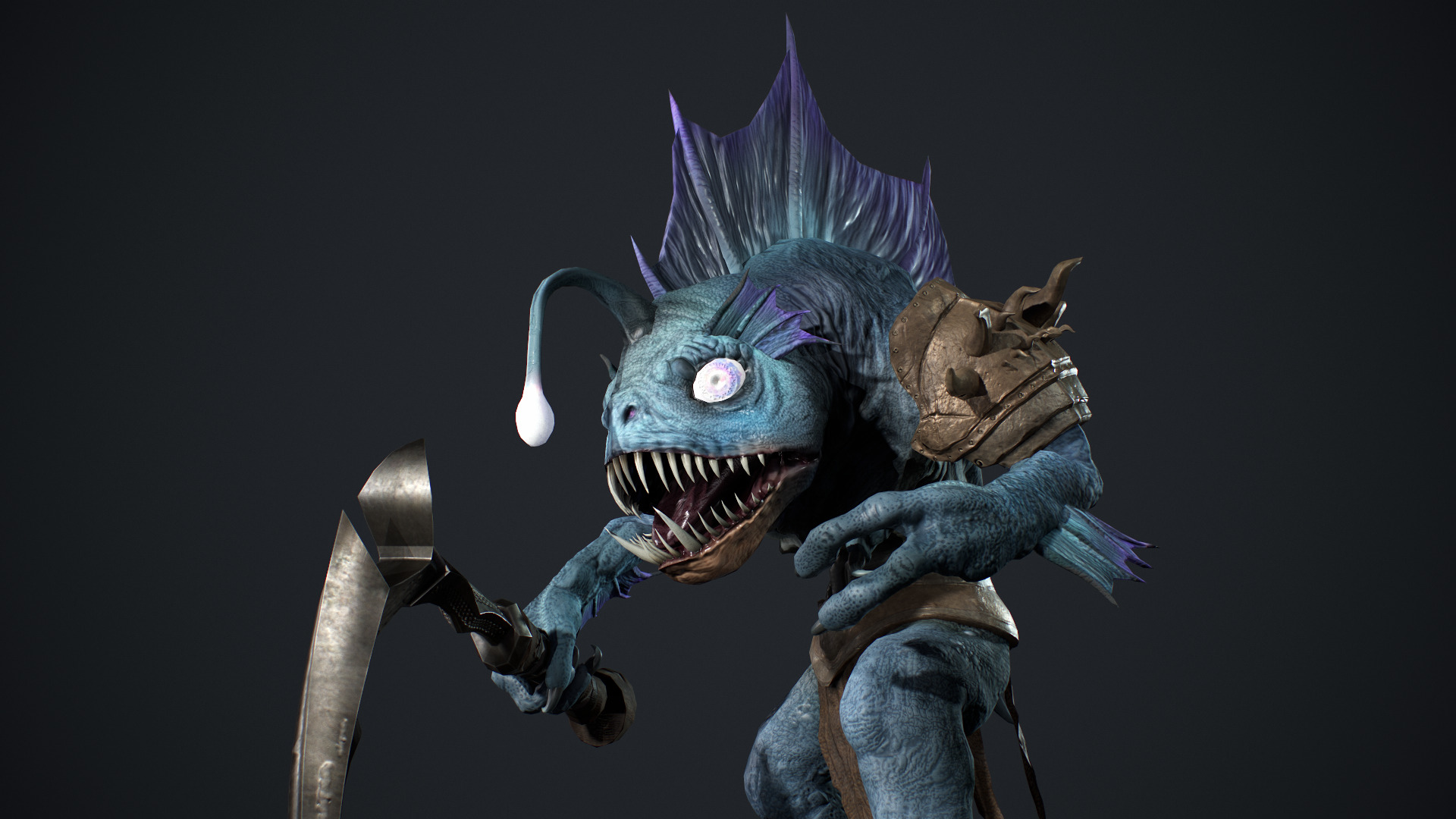 Murloc 2 Low-poly 3D model_14