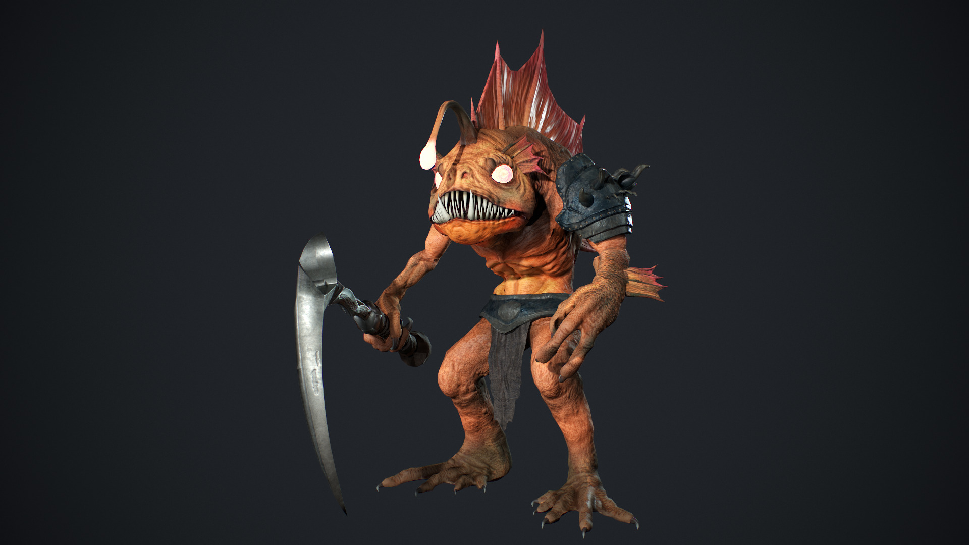 Murloc 2 Low-poly 3D model_12