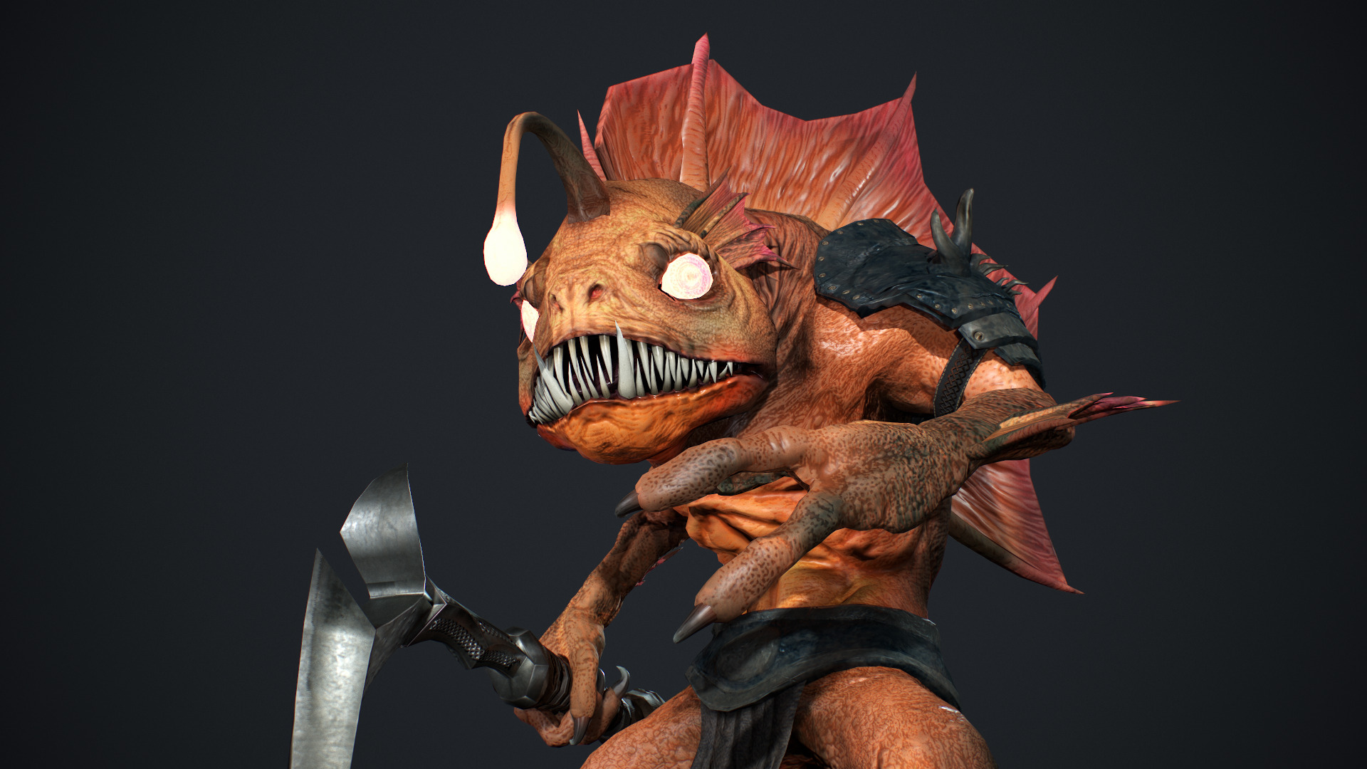 Murloc 2 Low-poly 3D model_15