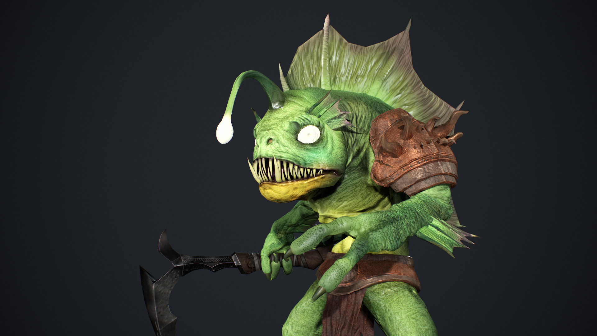 Murloc 2 Low-poly 3D model_13