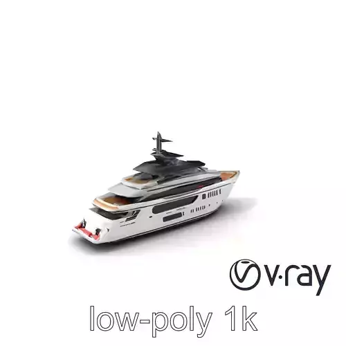 Hyper-Luxury Presidential Yacht model pack