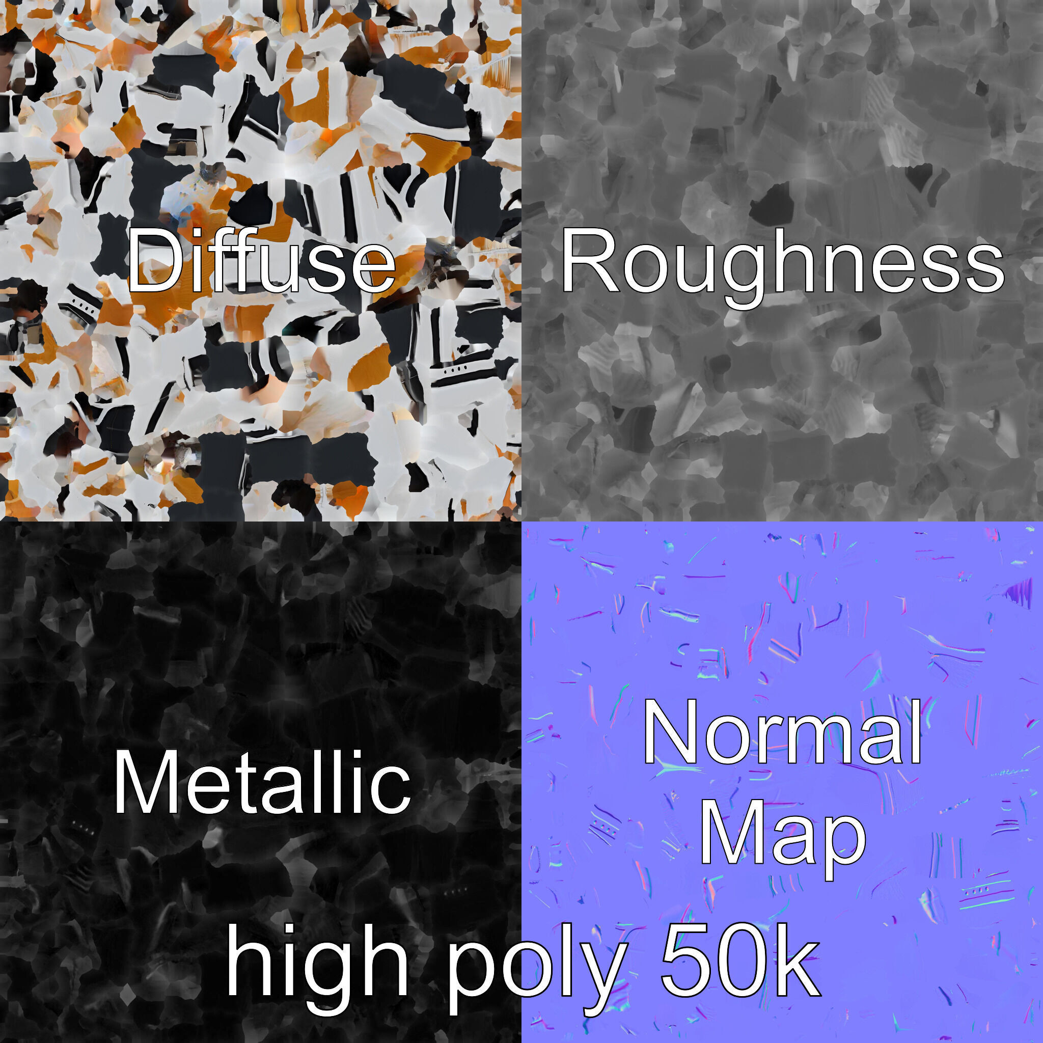 Futuristic Mega Yacht 3D Model Pack Low-poly 3D model_2