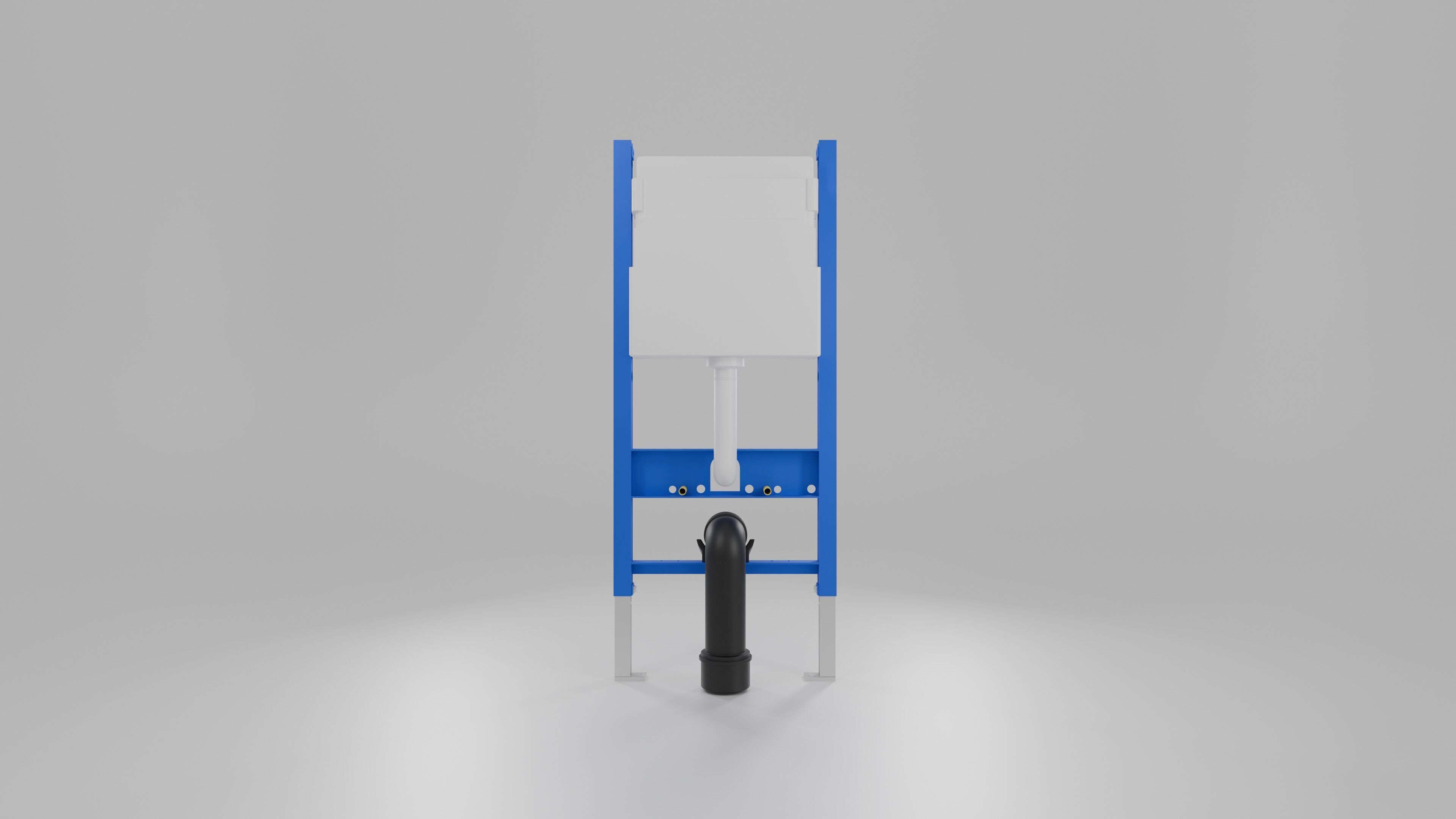 Geberit WC Frame - WC system - High-Quality 3D Model 3D model_4