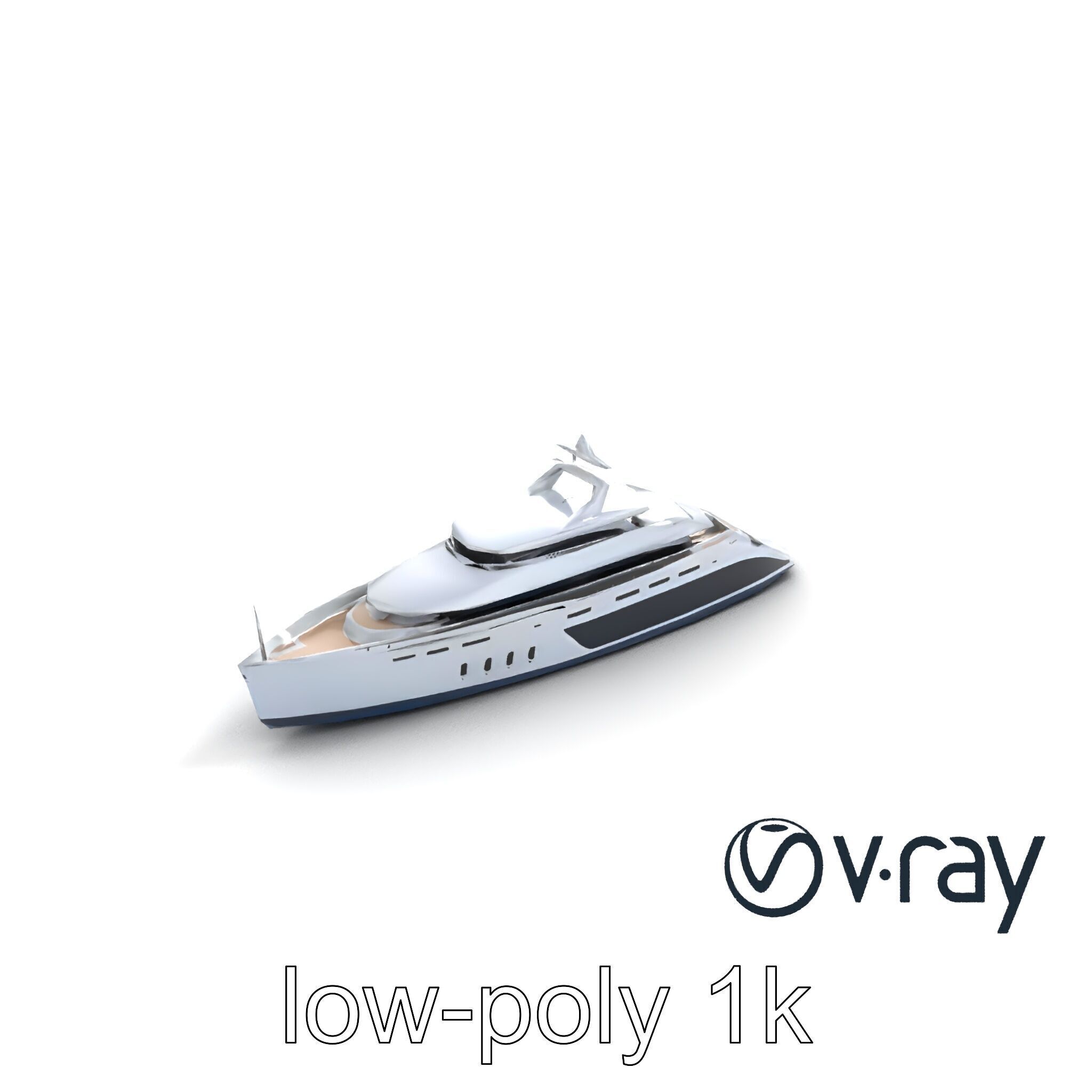 Luxurious Catamaran Superyacht model pack Low-poly 3D model_7