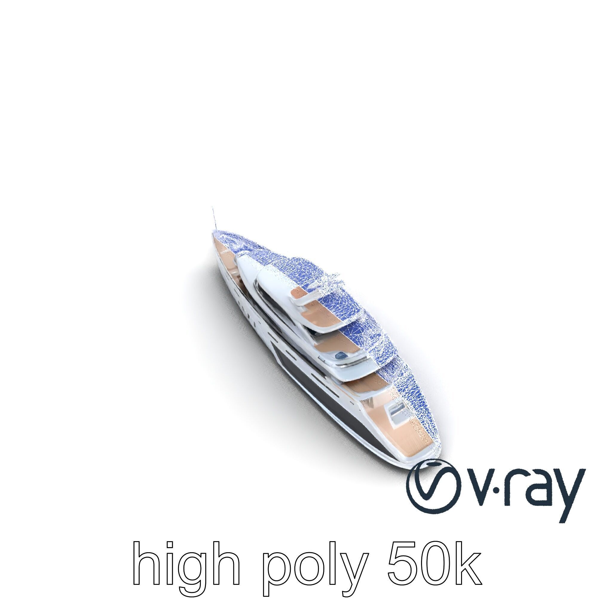 Luxurious Catamaran Superyacht model pack Low-poly 3D model_32