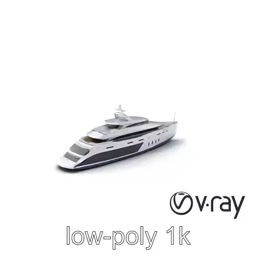 Luxurious Catamaran Superyacht model pack Low-poly 3D model Luxurious Catamaran Superyacht model pack Low-poly 3D model
