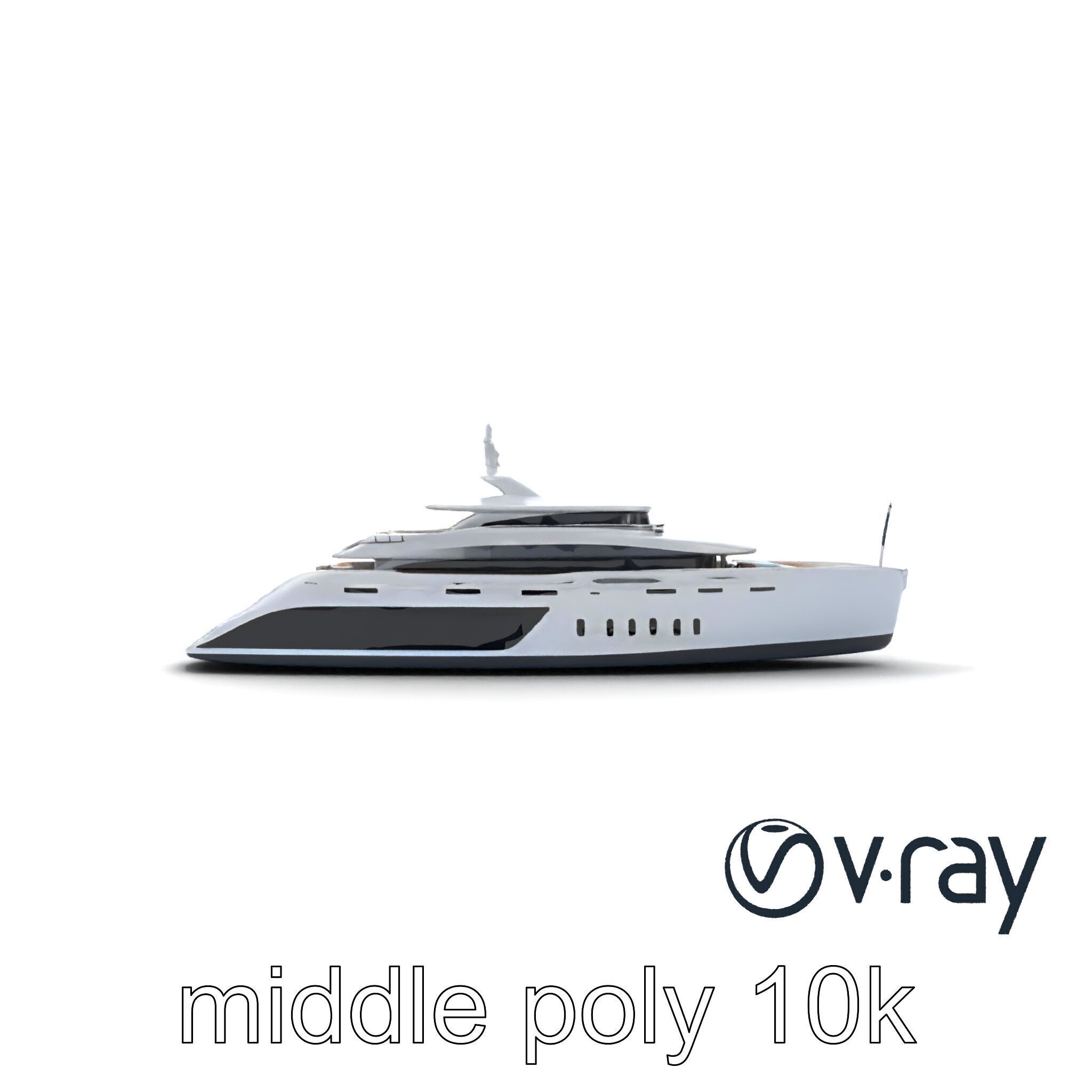 Luxurious Catamaran Superyacht model pack Low-poly 3D model_22