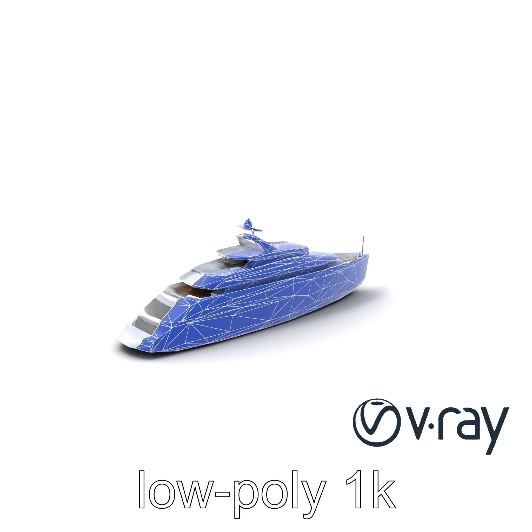 Luxurious Catamaran Superyacht model pack Low-poly 3D model_10