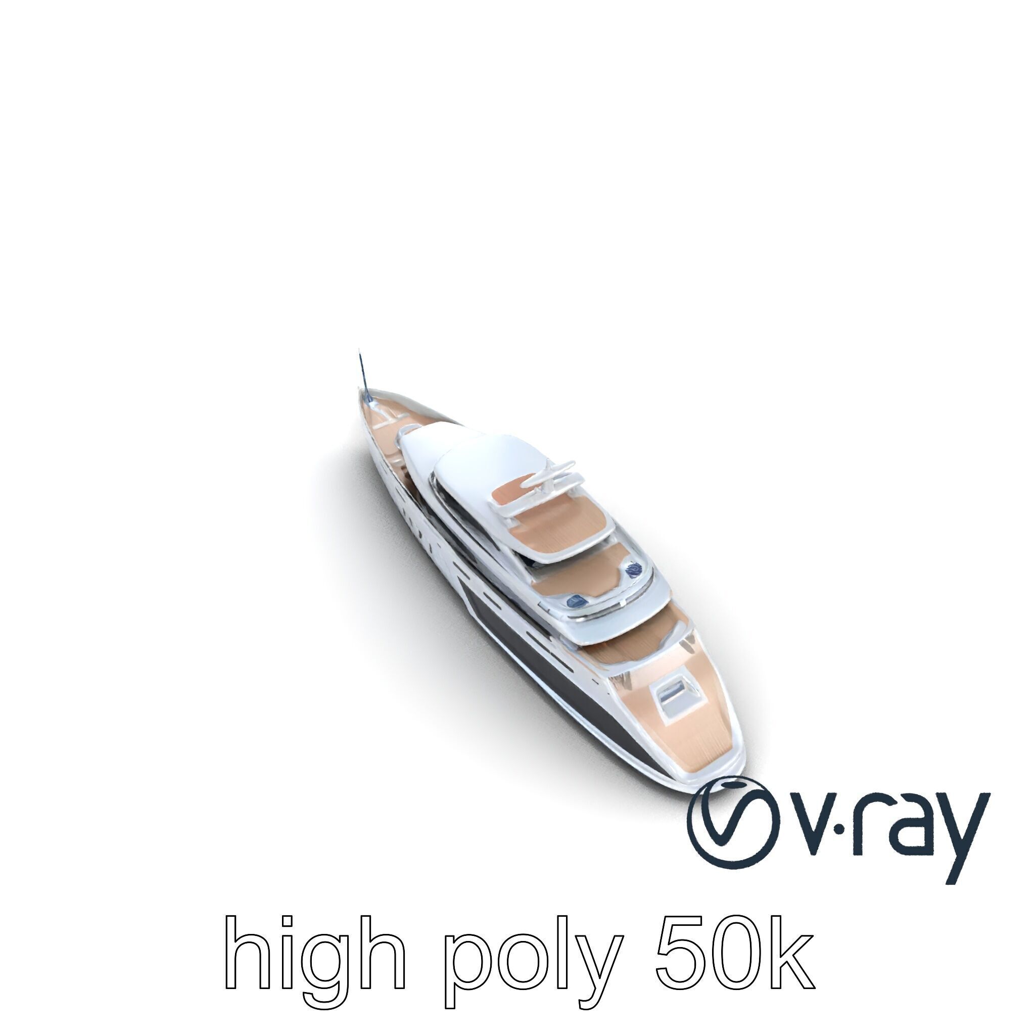 Luxurious Catamaran Superyacht model pack Low-poly 3D model_25