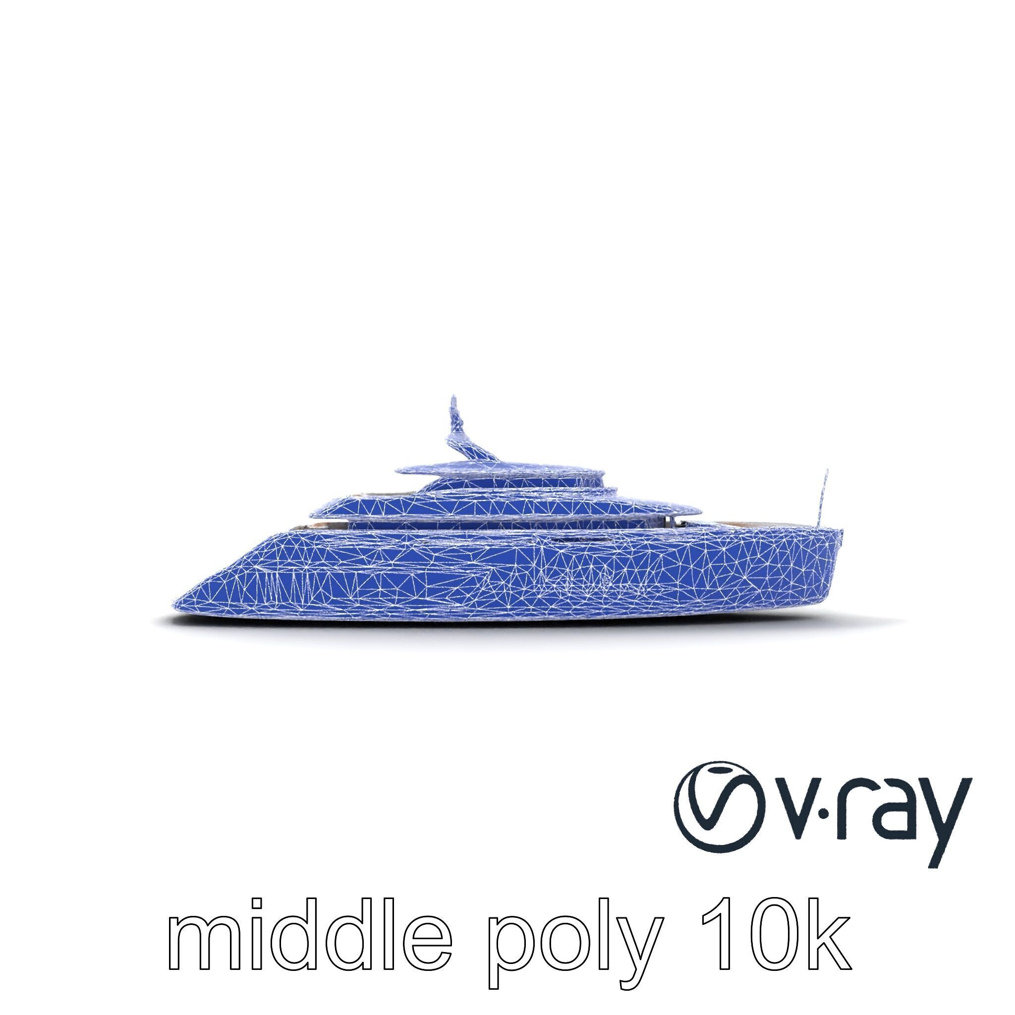 Luxurious Catamaran Superyacht model pack Low-poly 3D model_26