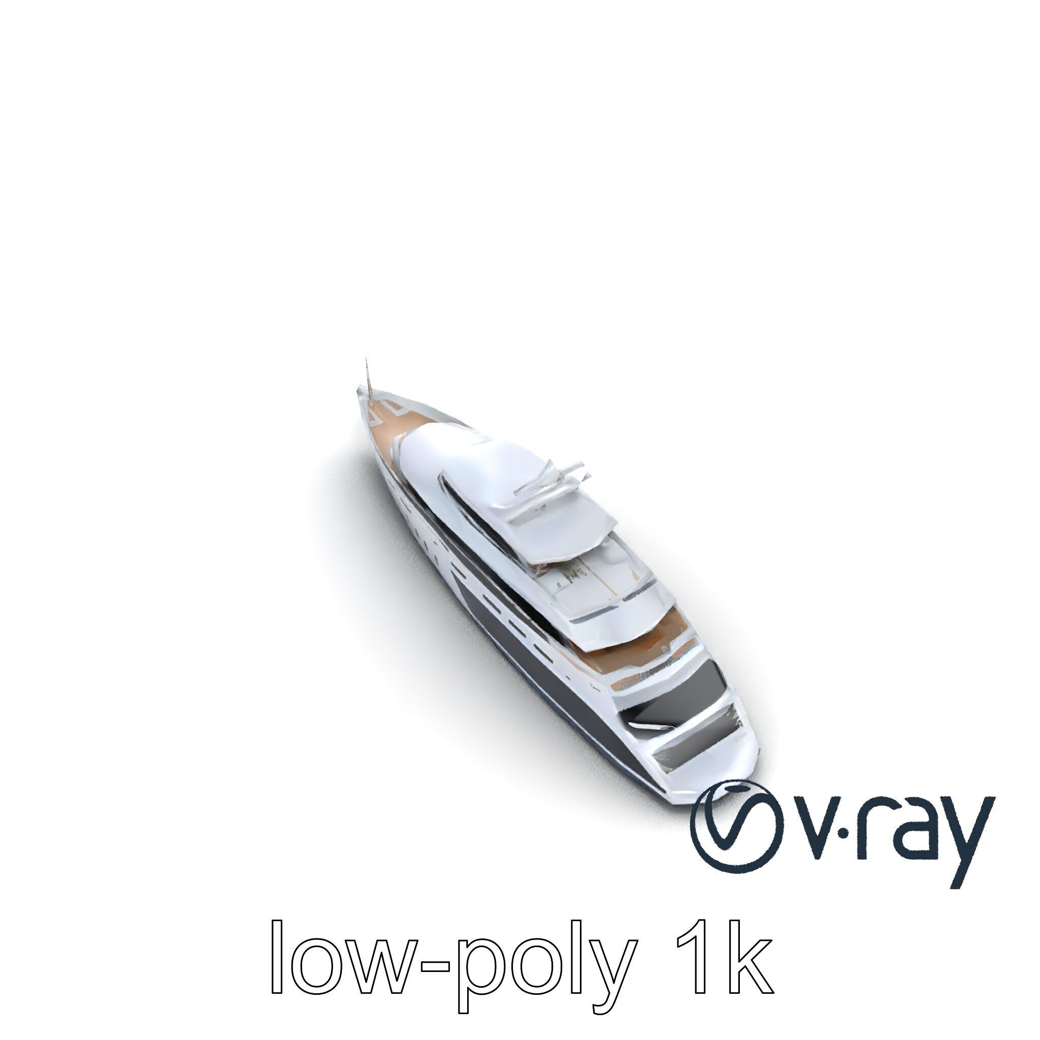 Luxurious Catamaran Superyacht model pack Low-poly 3D model_23