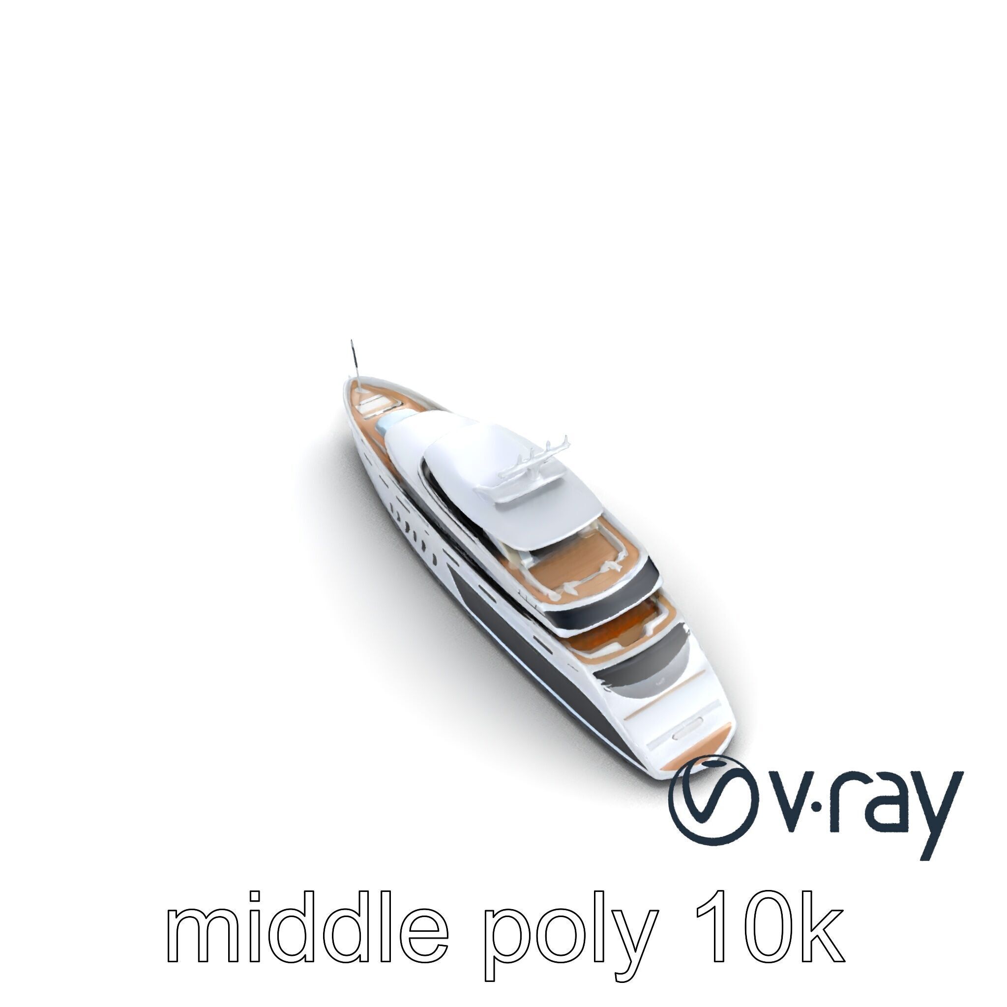 Luxurious Catamaran Superyacht model pack Low-poly 3D model_11