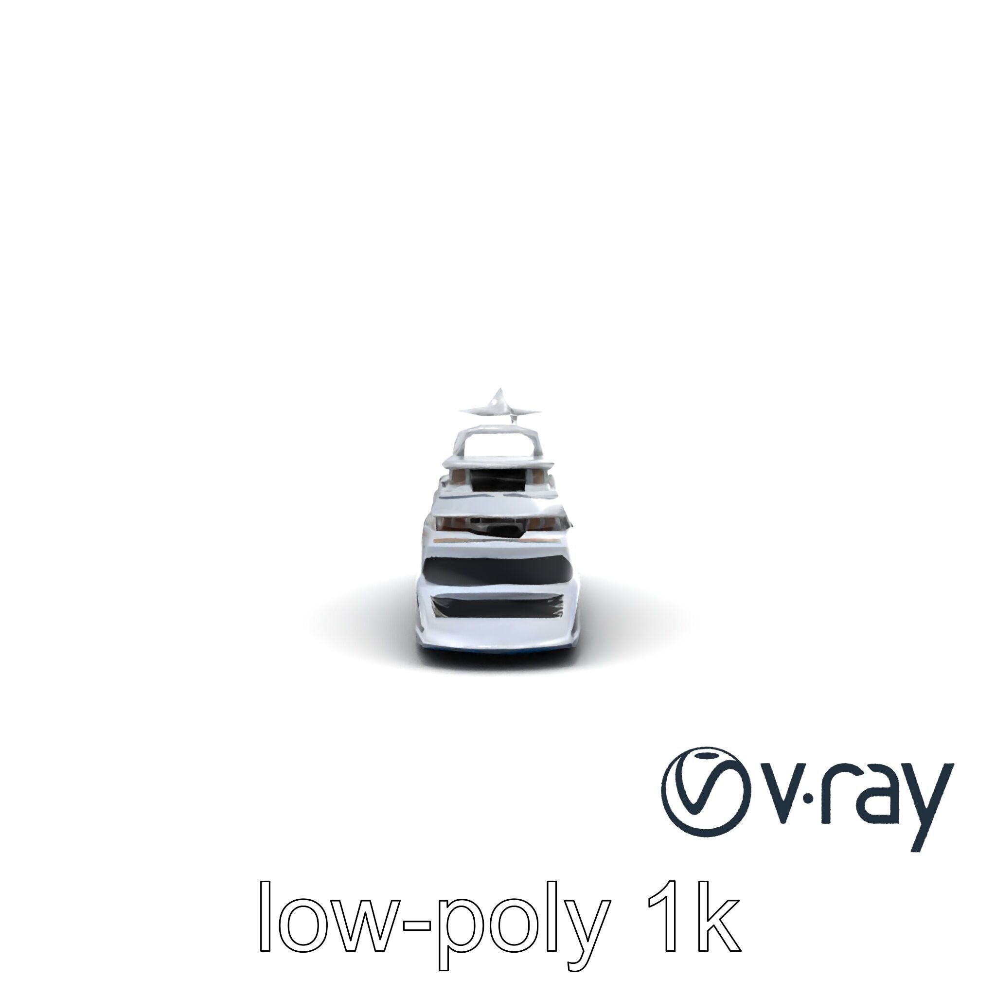 Luxurious Catamaran Superyacht model pack Low-poly 3D model_16