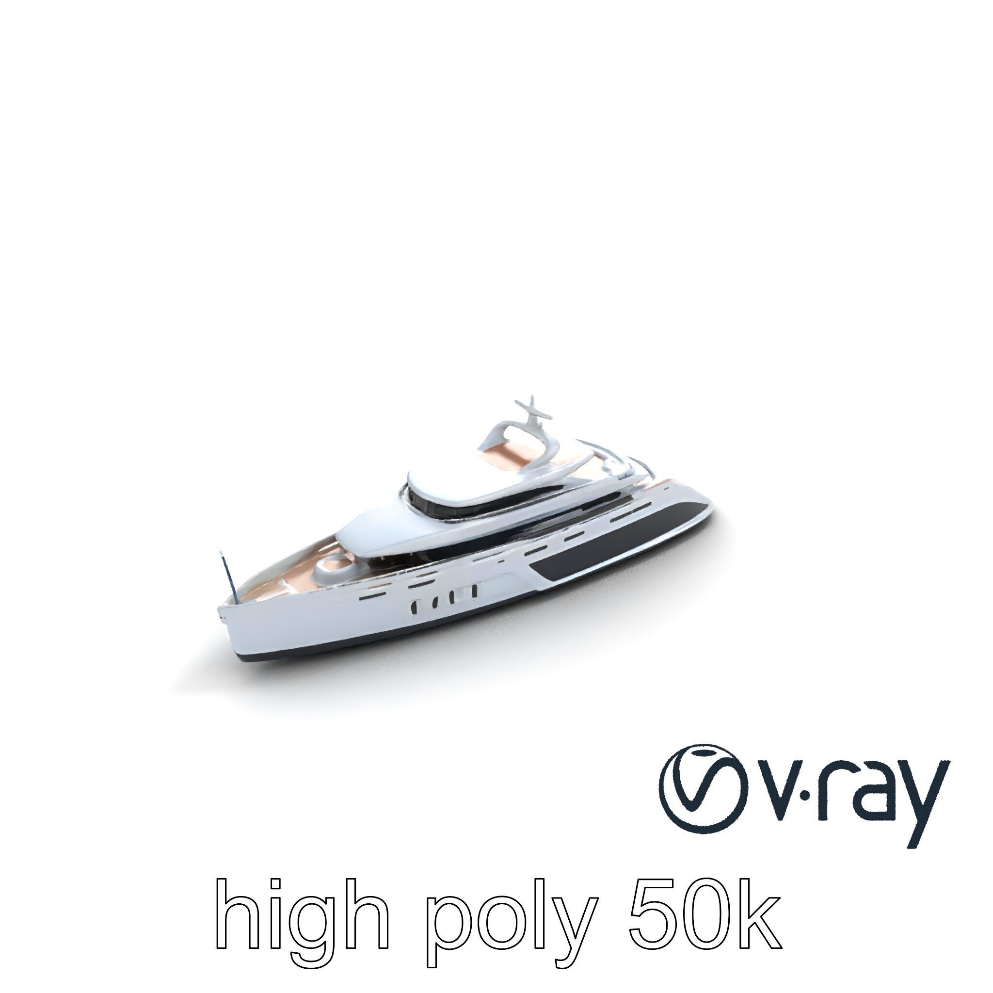 Luxurious Catamaran Superyacht model pack Low-poly 3D model_8