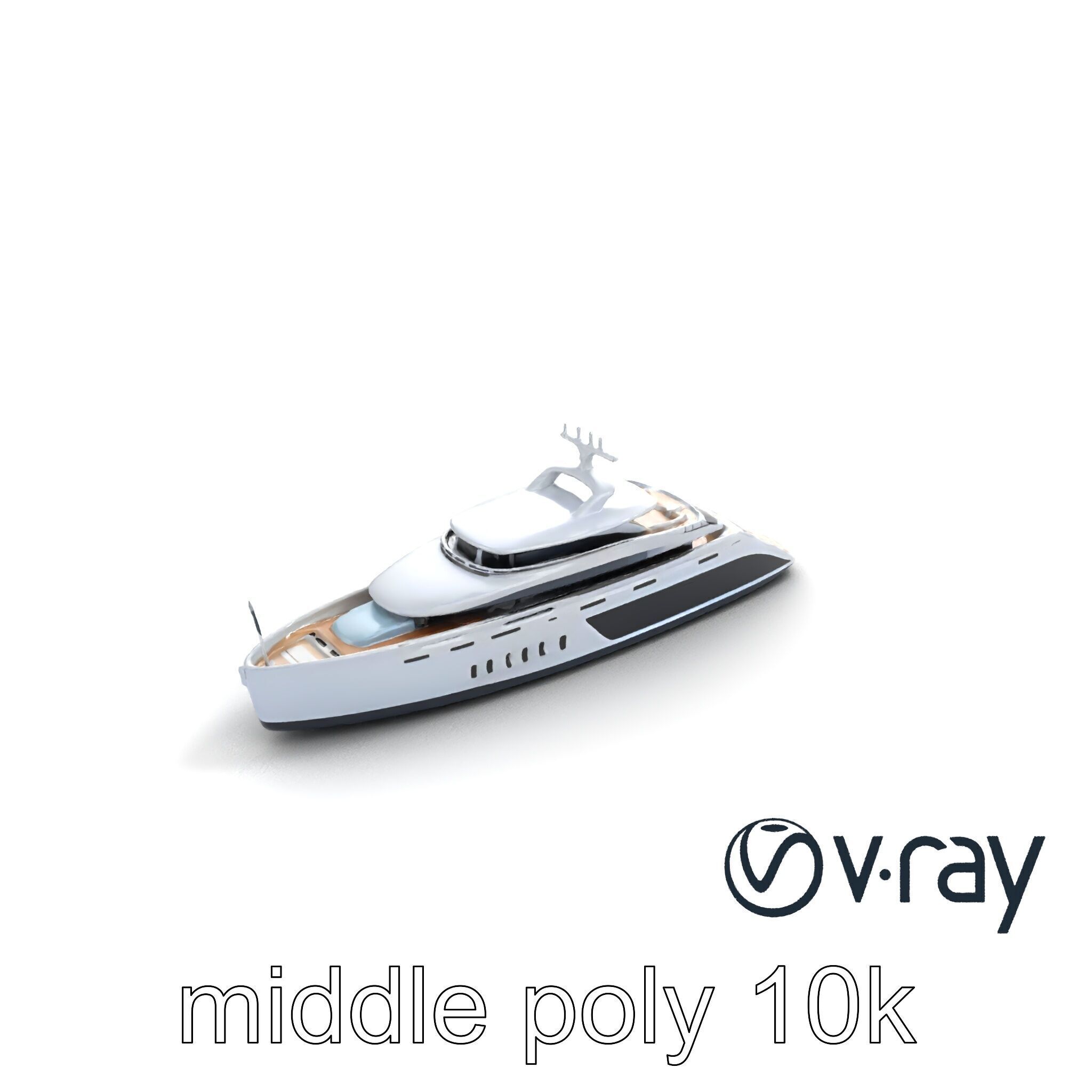 Luxurious Catamaran Superyacht model pack Low-poly 3D model_9