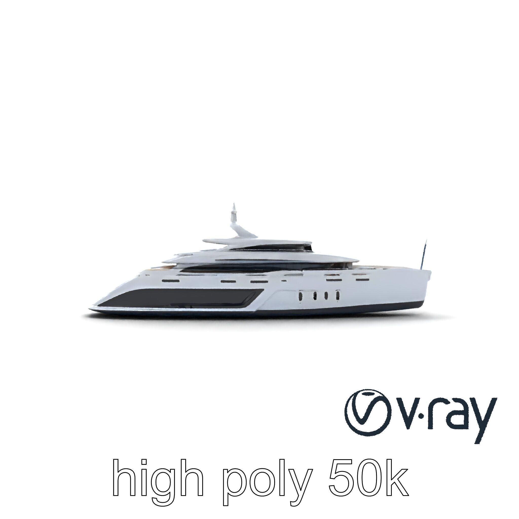 Luxurious Catamaran Superyacht model pack Low-poly 3D model_18