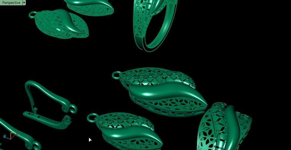 Gold half set fusion cut 1 3D print model_3