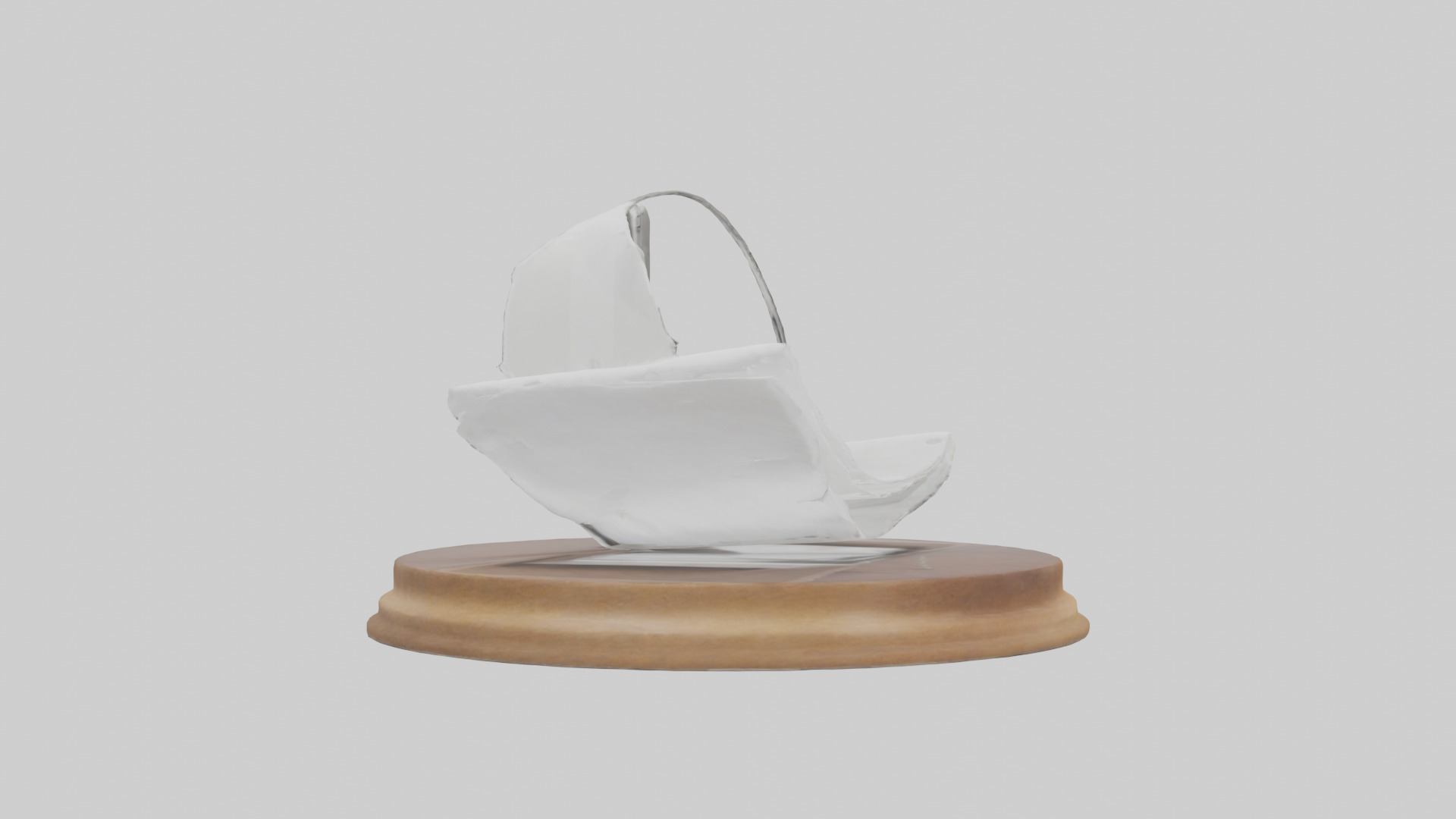 Napkin holder model 2 Low-poly 3D model_10