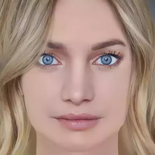 Laurence Leboeuf Head - No Hair - Low poly head for game