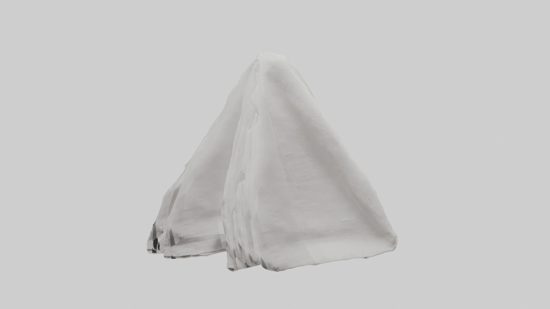Napkin model Low-poly 3D model_9