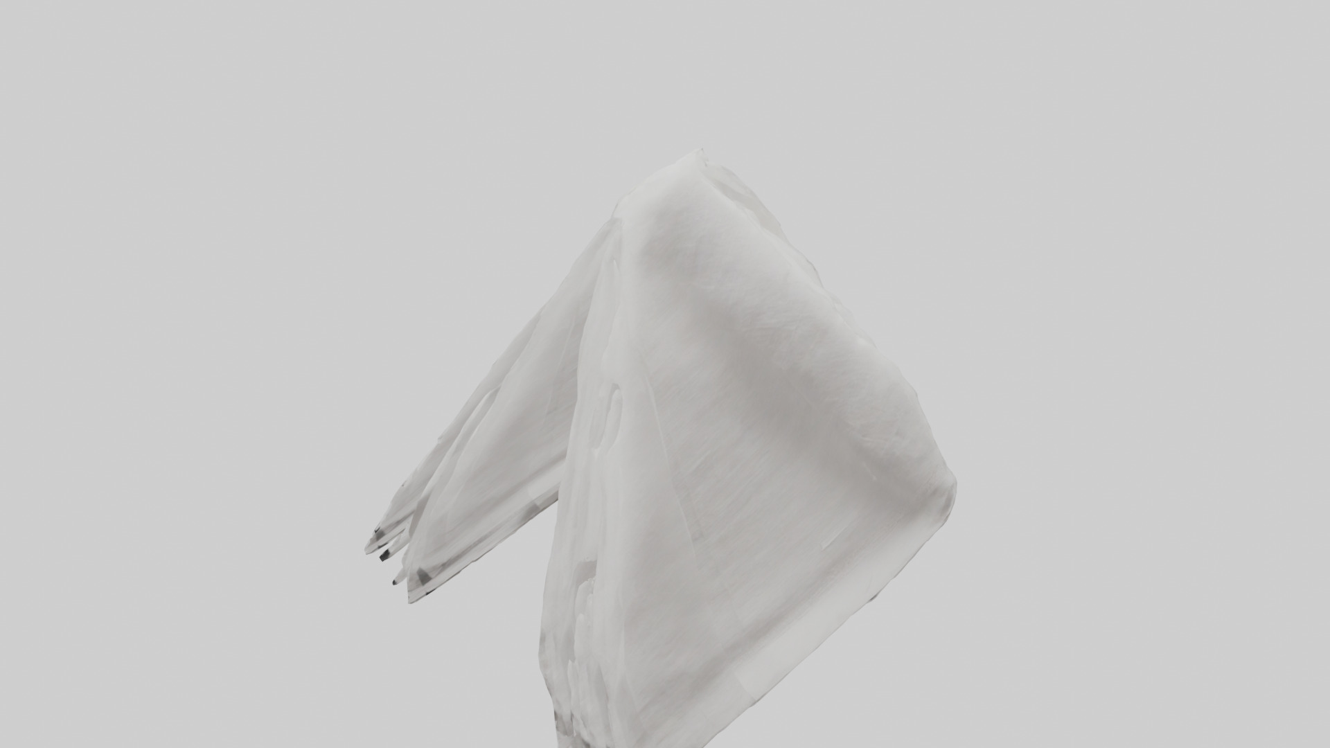 Napkin model Low-poly 3D model_16