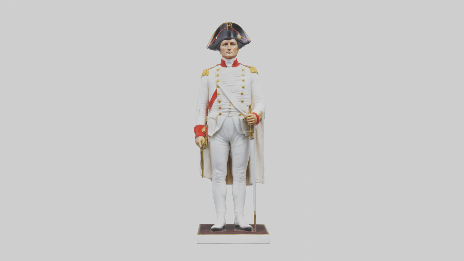 apoleon statue model Low-poly 3D model_9