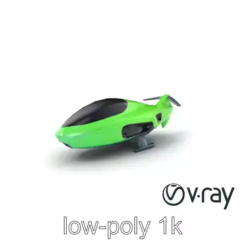 EcoSky Guardian Green Bio-Composite Aircraft model pack