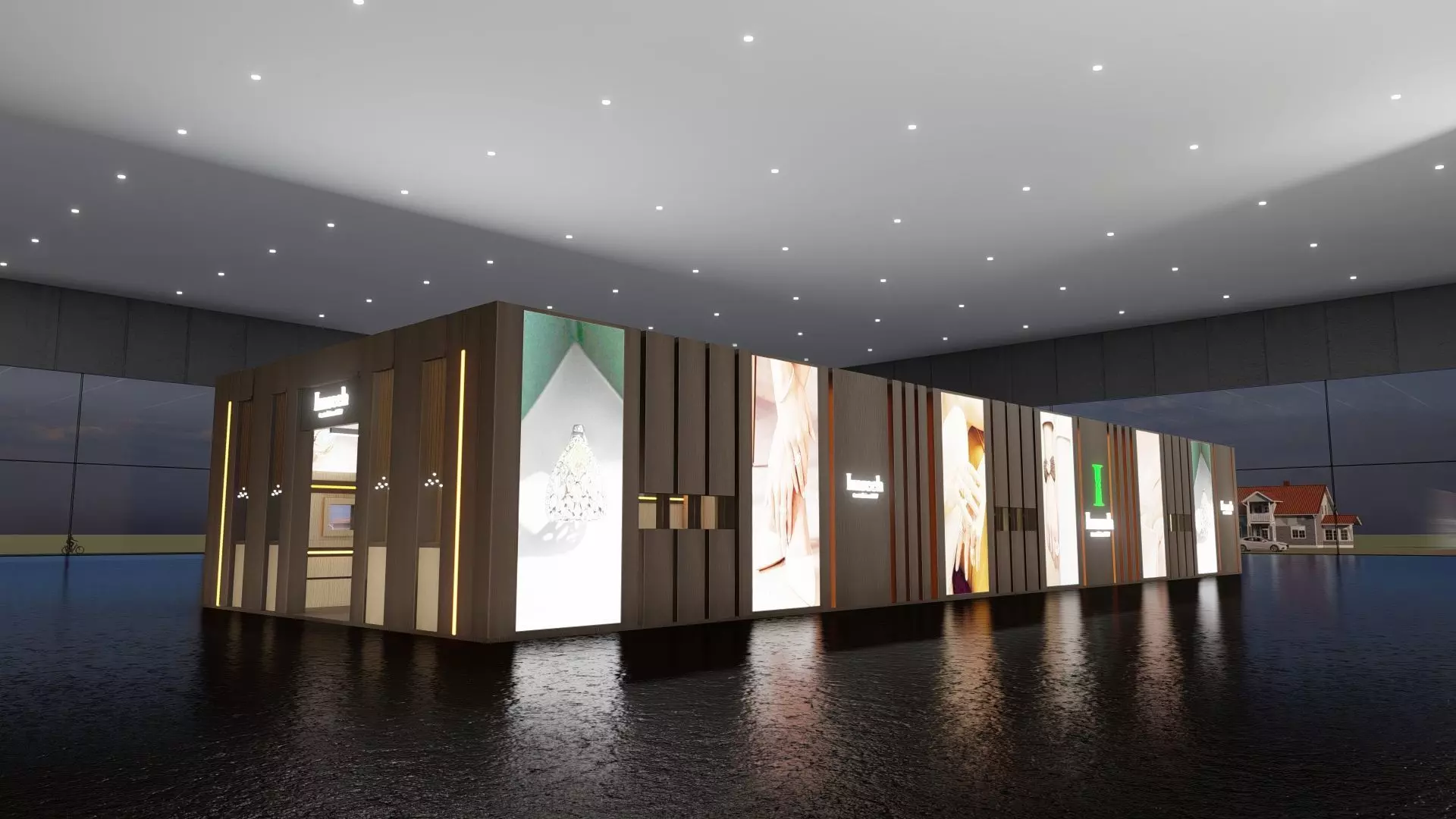 22x8 Exhibition Stand 3D model_0