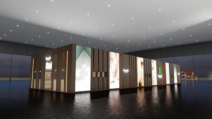 22x8 Exhibition Stand  3D model