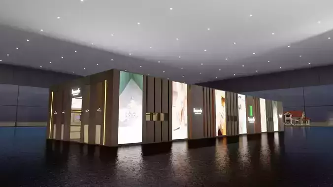 22x8 Exhibition Stand  3D model