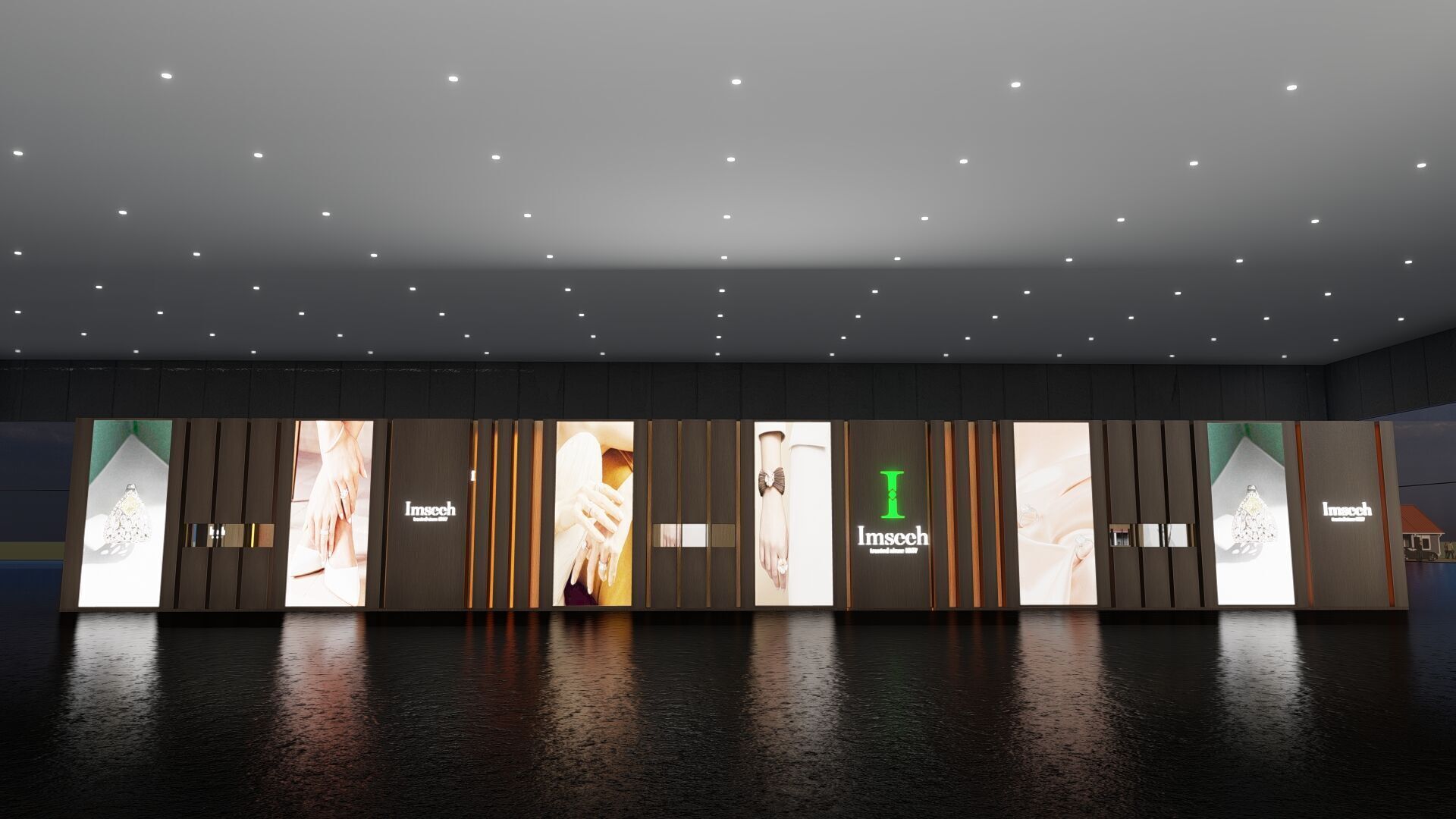 22x8 Exhibition Stand 3D model_4