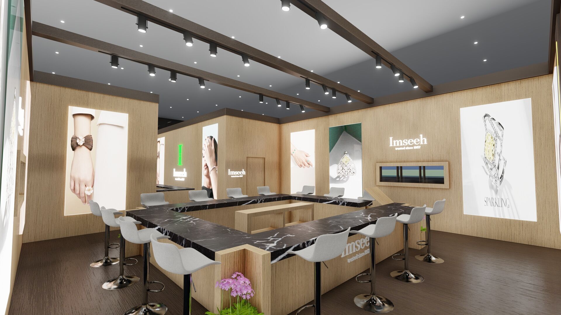 22x8 Exhibition Stand 3D model_2