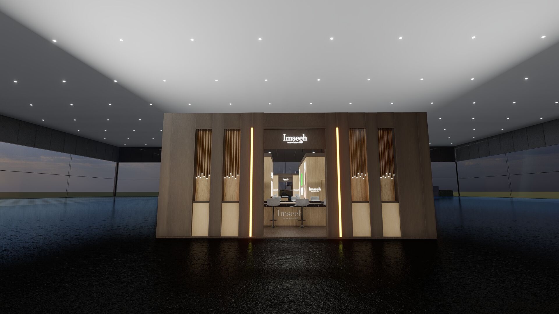 22x8 Exhibition Stand 3D model_1