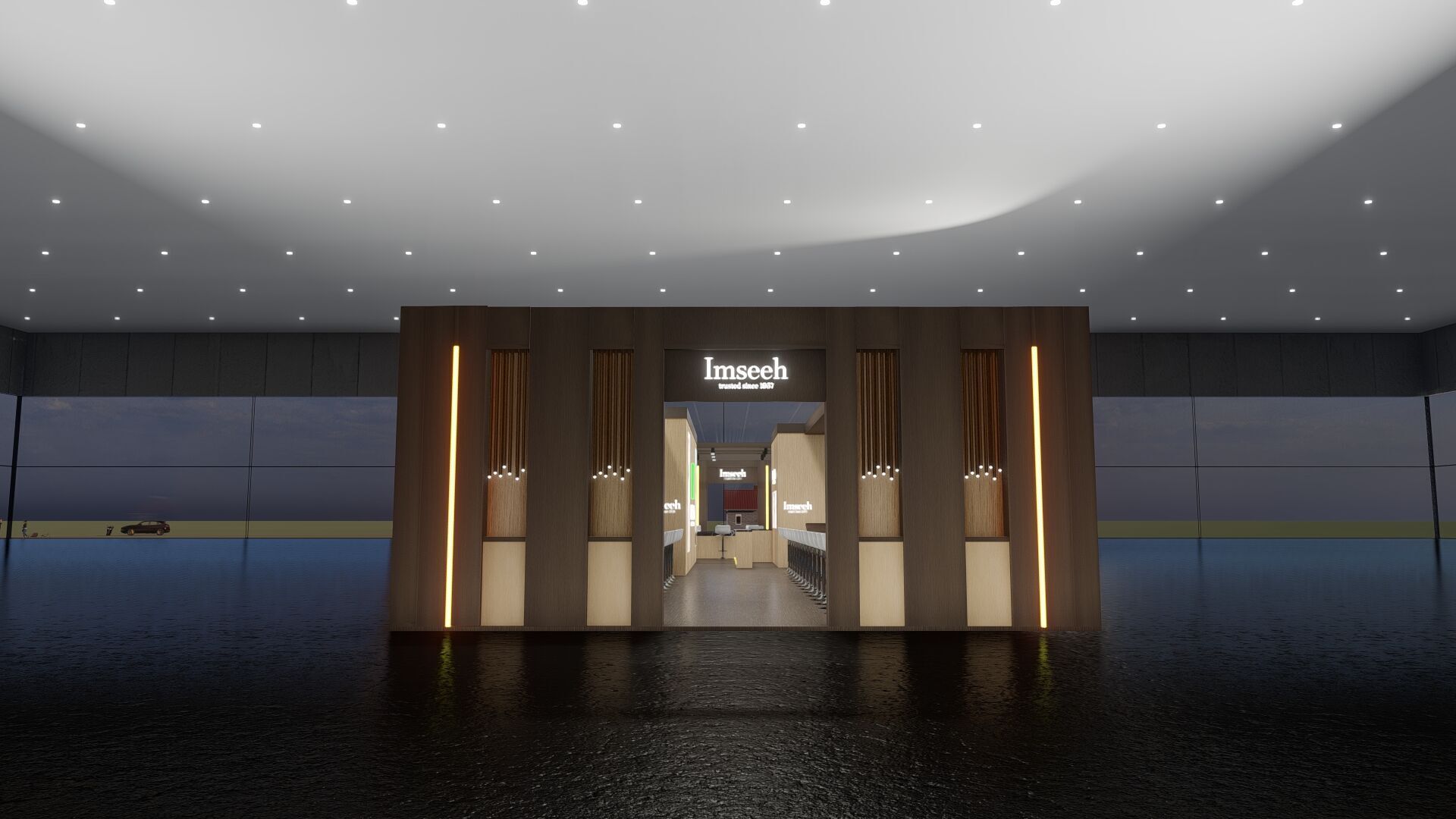 22x8 Exhibition Stand 3D model_3