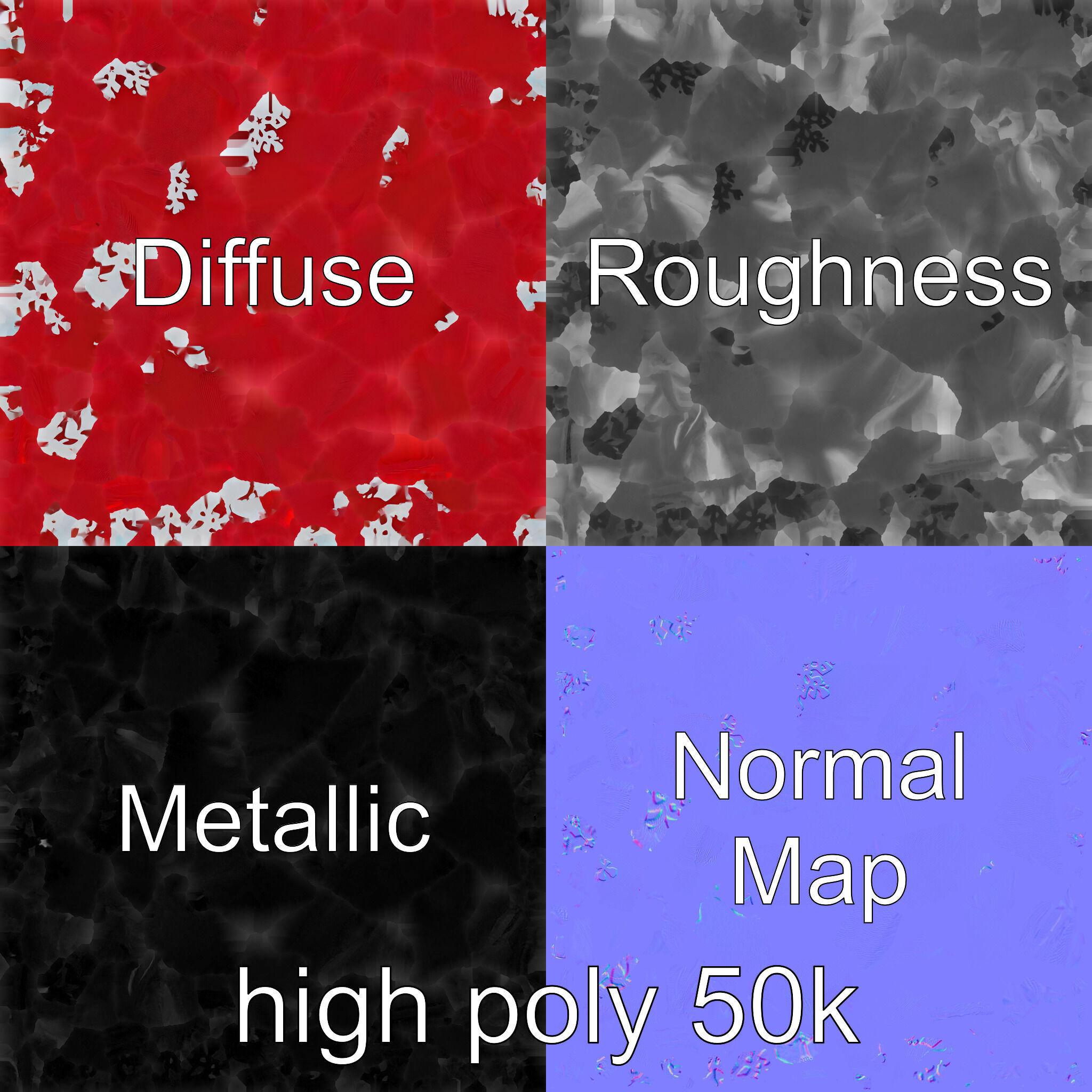 Festive Holiday Gift Sack model pack Low-poly 3D model_2