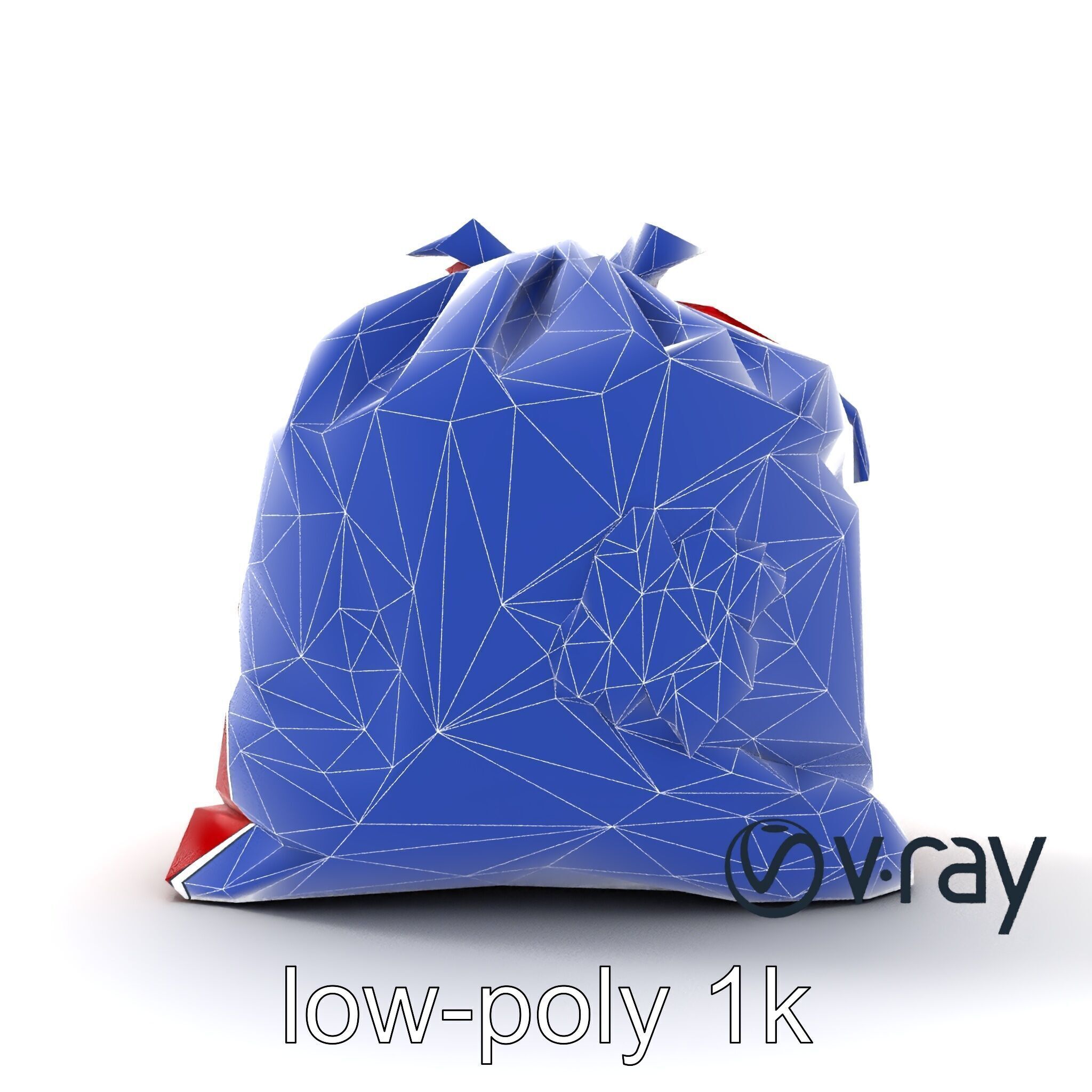 Festive Holiday Gift Sack model pack Low-poly 3D model_28