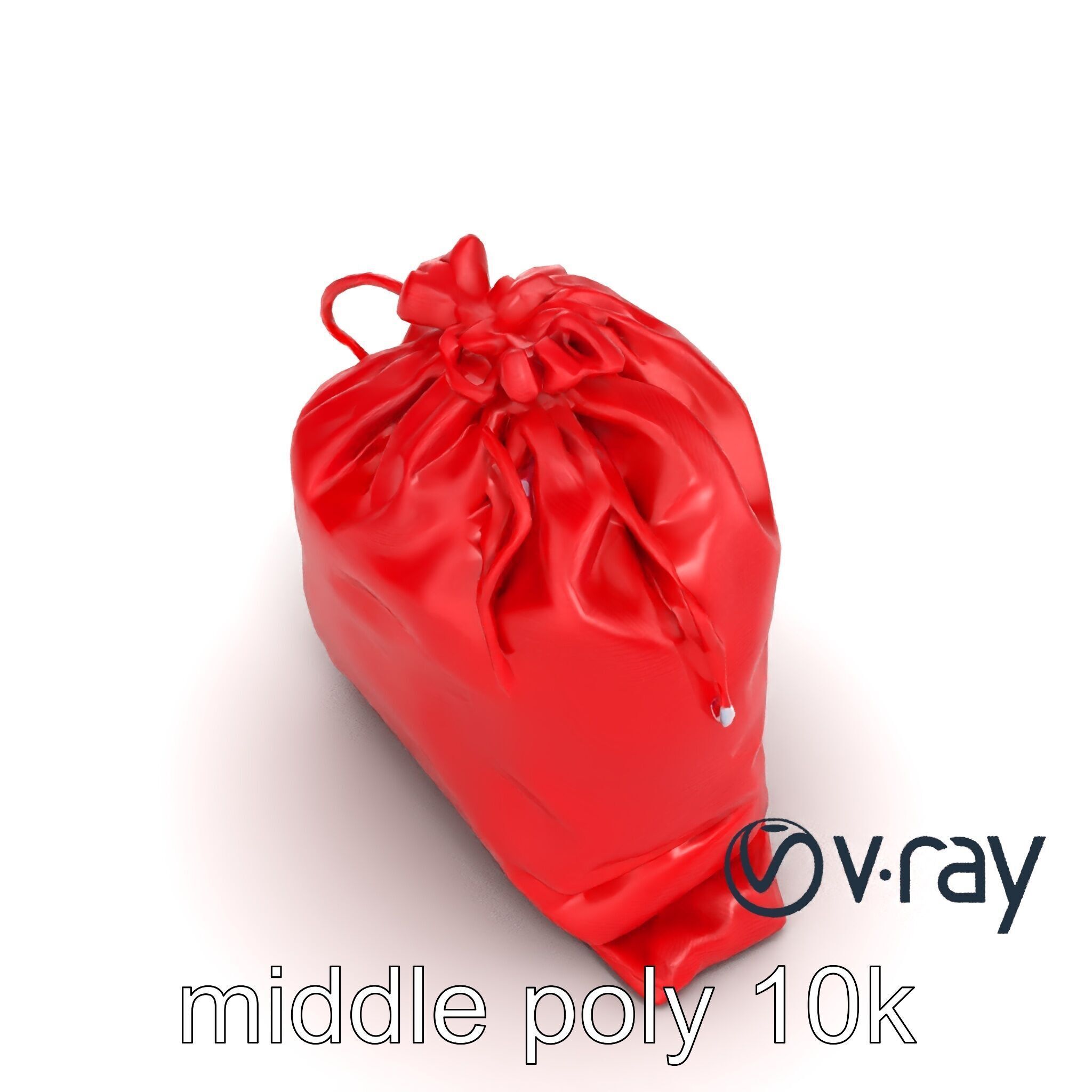 Festive Holiday Gift Sack model pack Low-poly 3D model_24