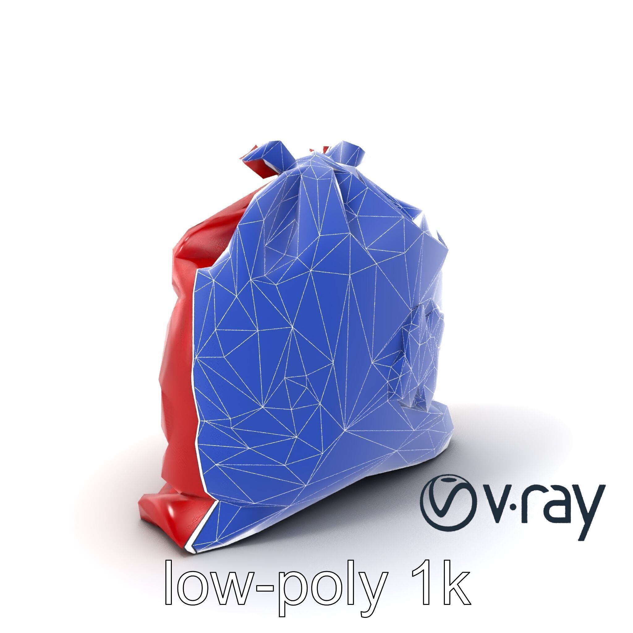 Festive Holiday Gift Sack model pack Low-poly 3D model_23