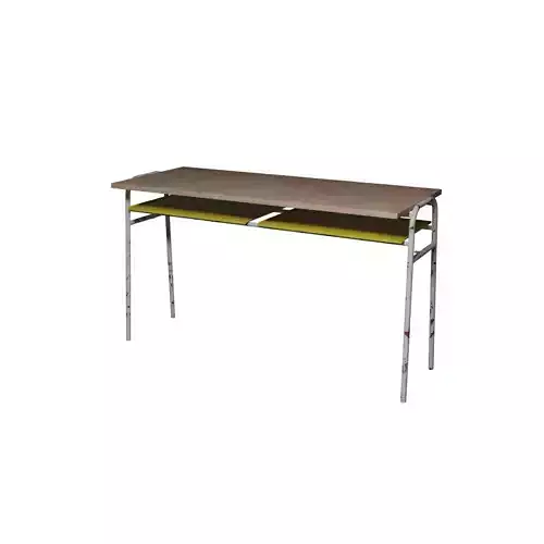 Vintage Communist-Era School Desk 3D model
