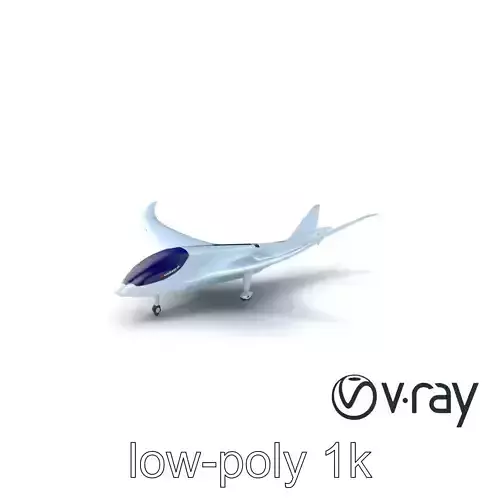 Futuristic ZenithAir X9 Aircraft model pack Low-poly 3D model