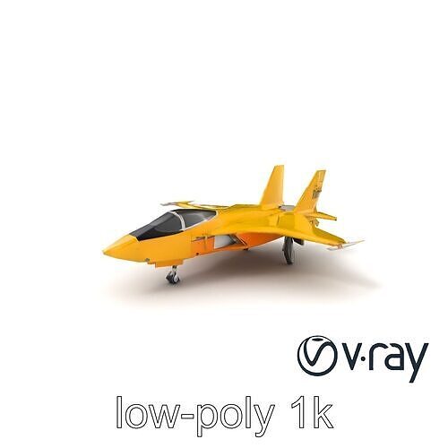 ThunderBird Elite Fighter Jet model pack Low-poly 3D model