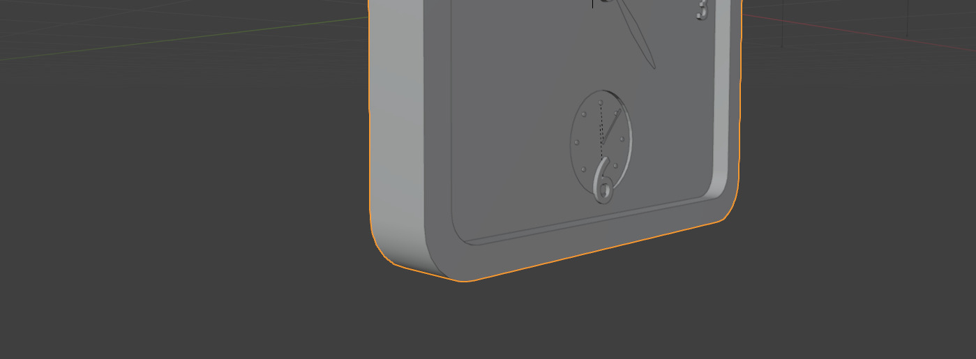 Wall Clock Free low-poly 3D model_8