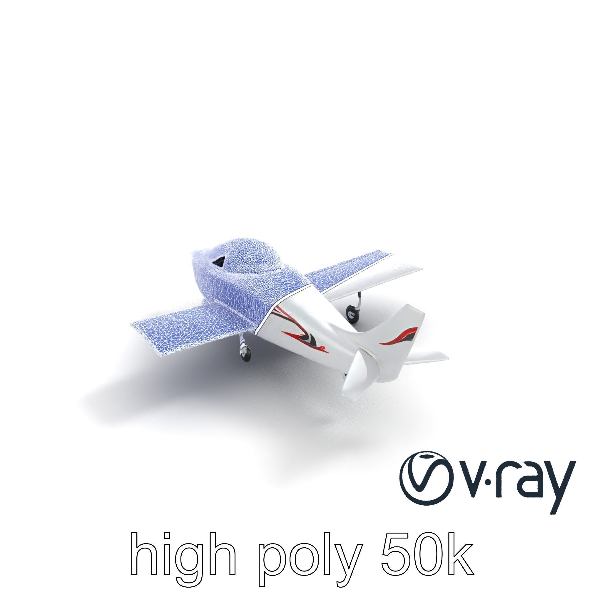 TitanFlyer 220 Aerodynamic Skyview Aircraft model pack Low-poly 3D model_28