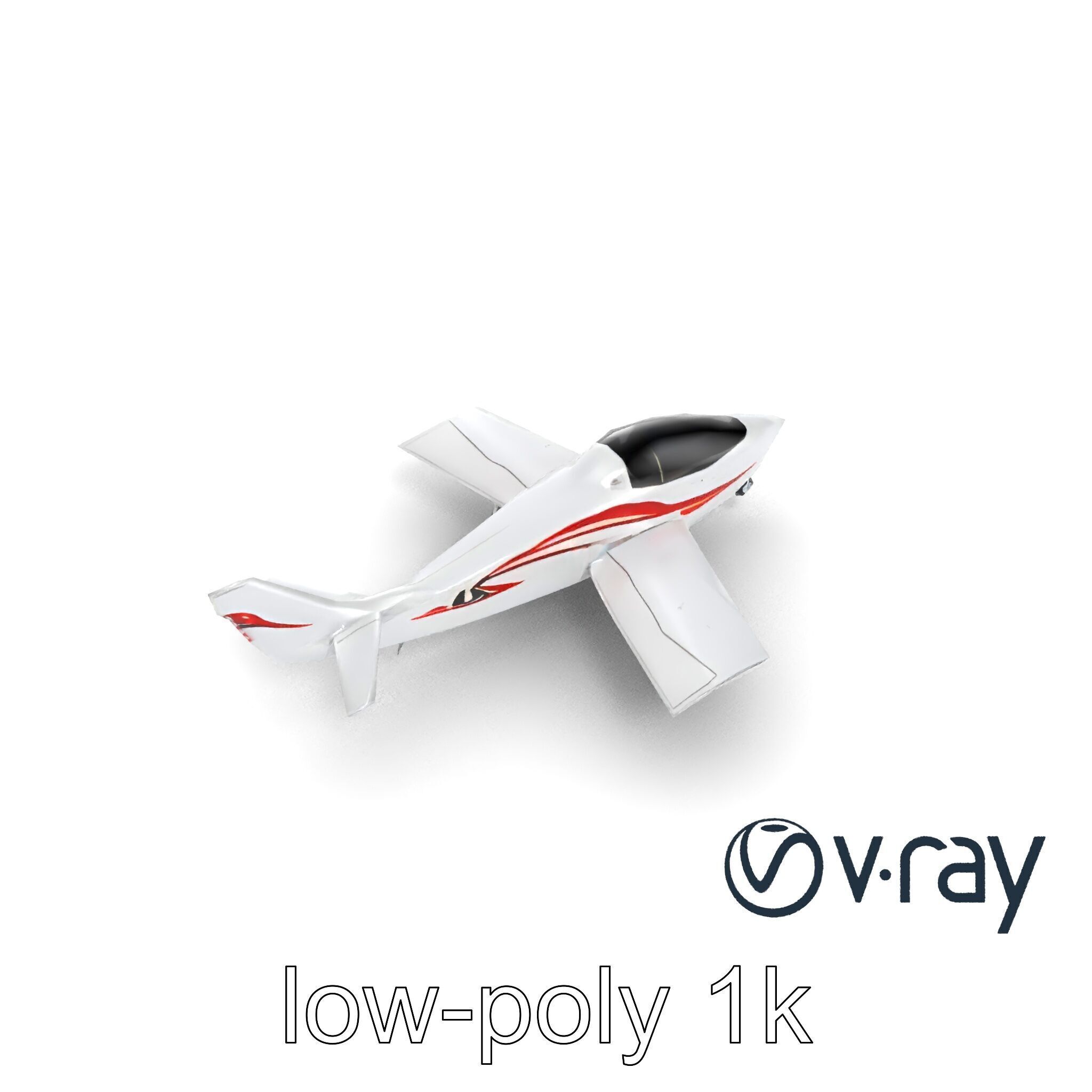 TitanFlyer 220 Aerodynamic Skyview Aircraft model pack Low-poly 3D model_21