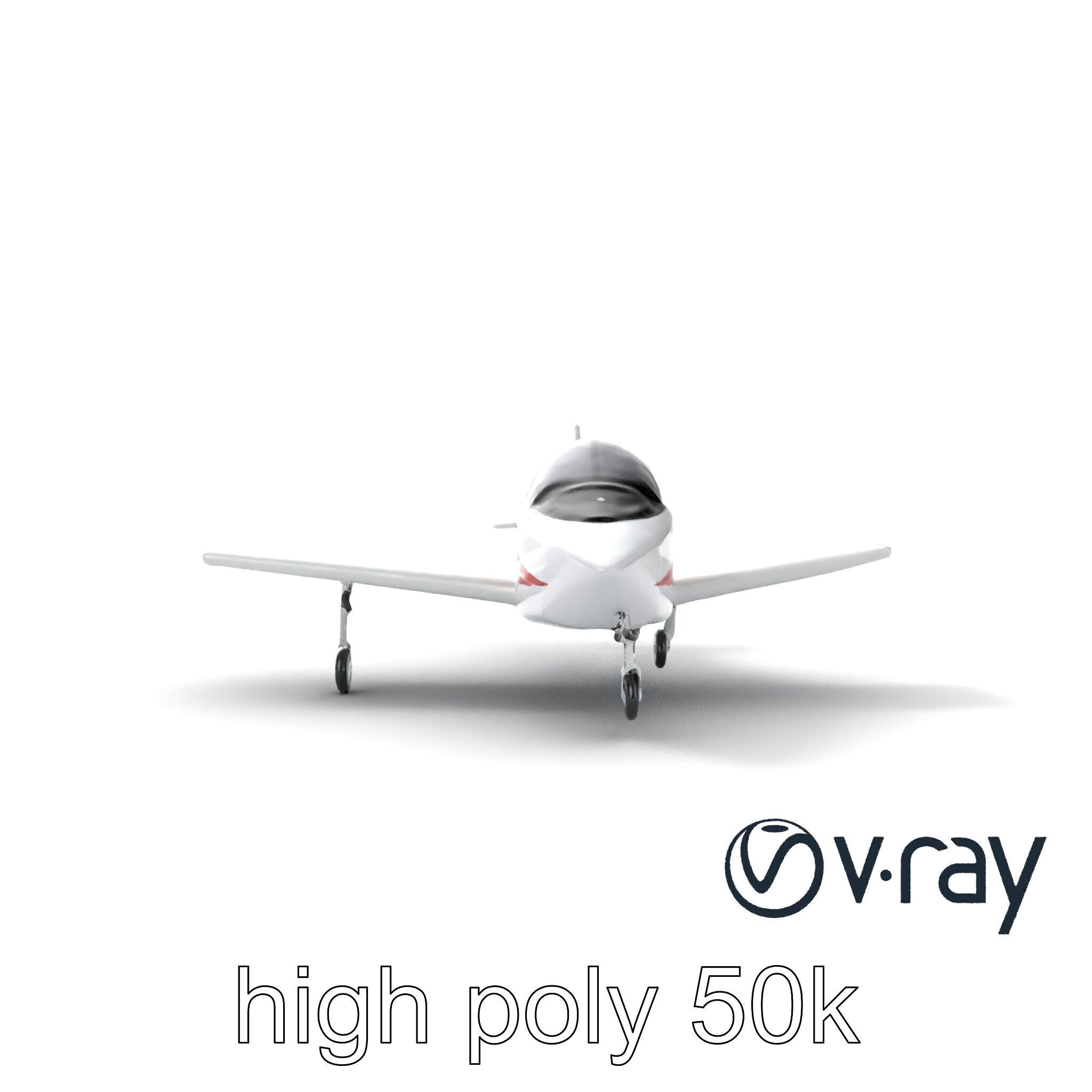 TitanFlyer 220 Aerodynamic Skyview Aircraft model pack Low-poly 3D model_20